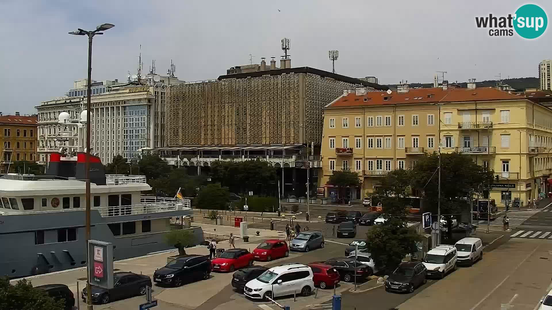 La Riva e la Marina a Rijeka (Fiume) – Live Webcam Croazia