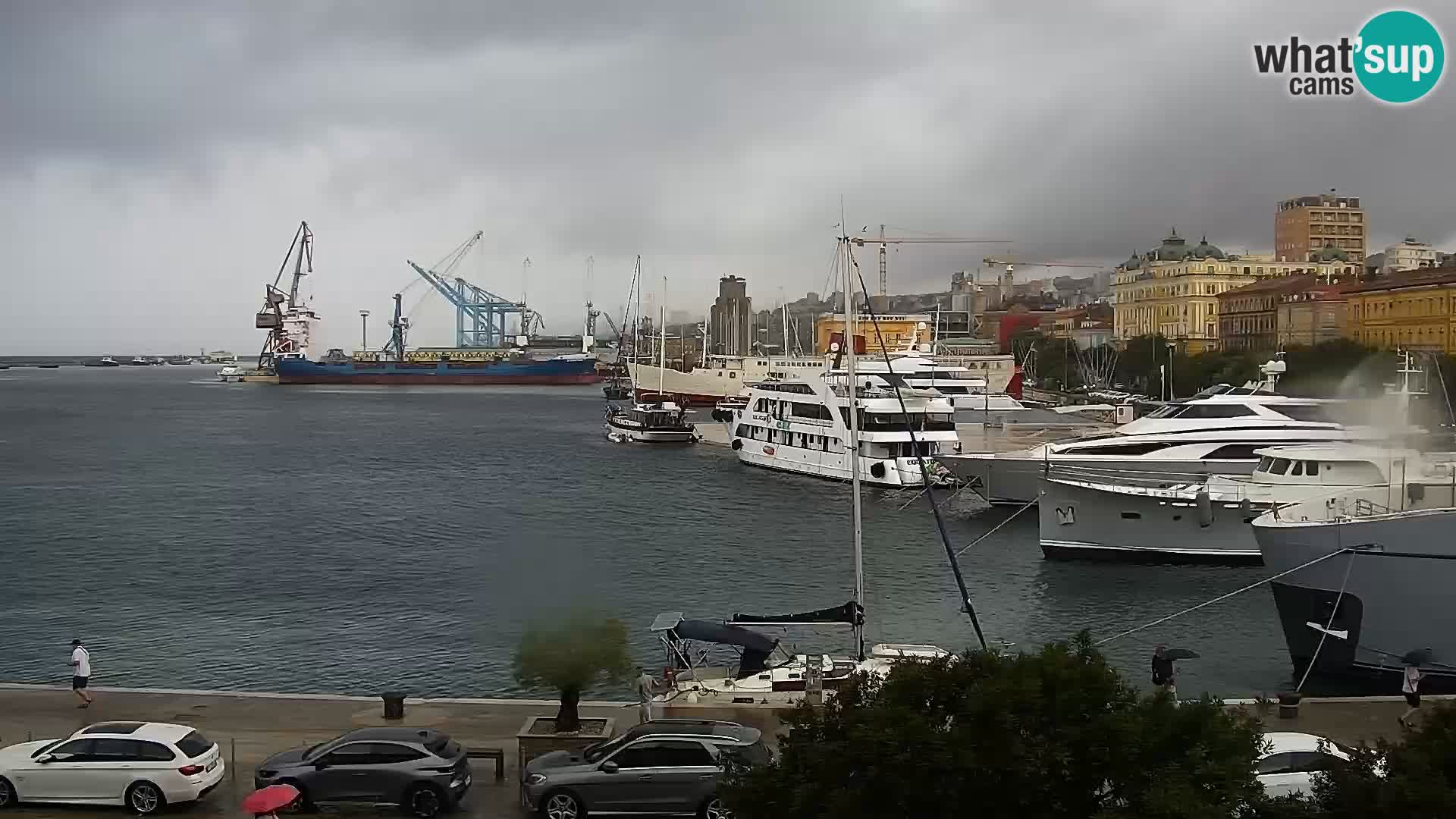 La Riva e la Marina a Rijeka (Fiume) – Live Webcam Croazia
