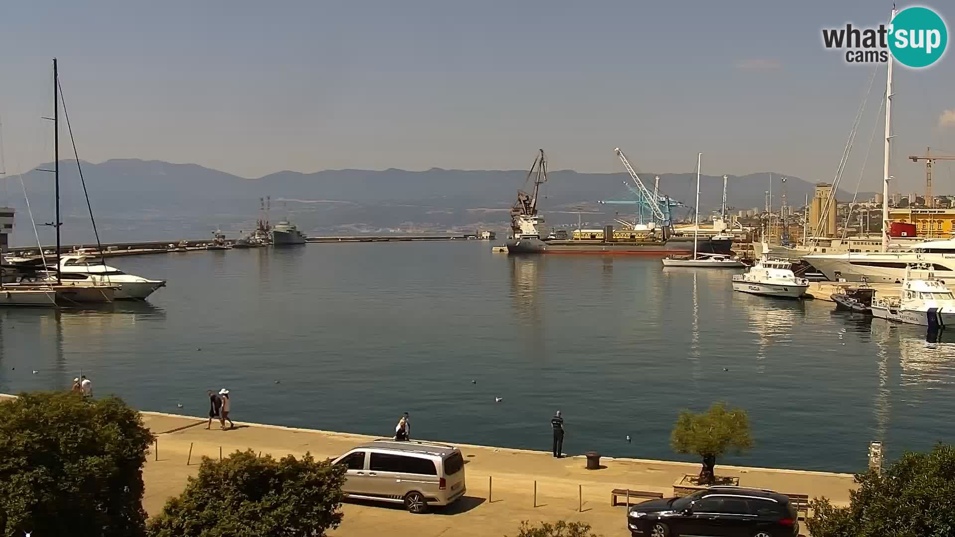 La Riva e la Marina a Rijeka (Fiume) – Live Webcam Croazia