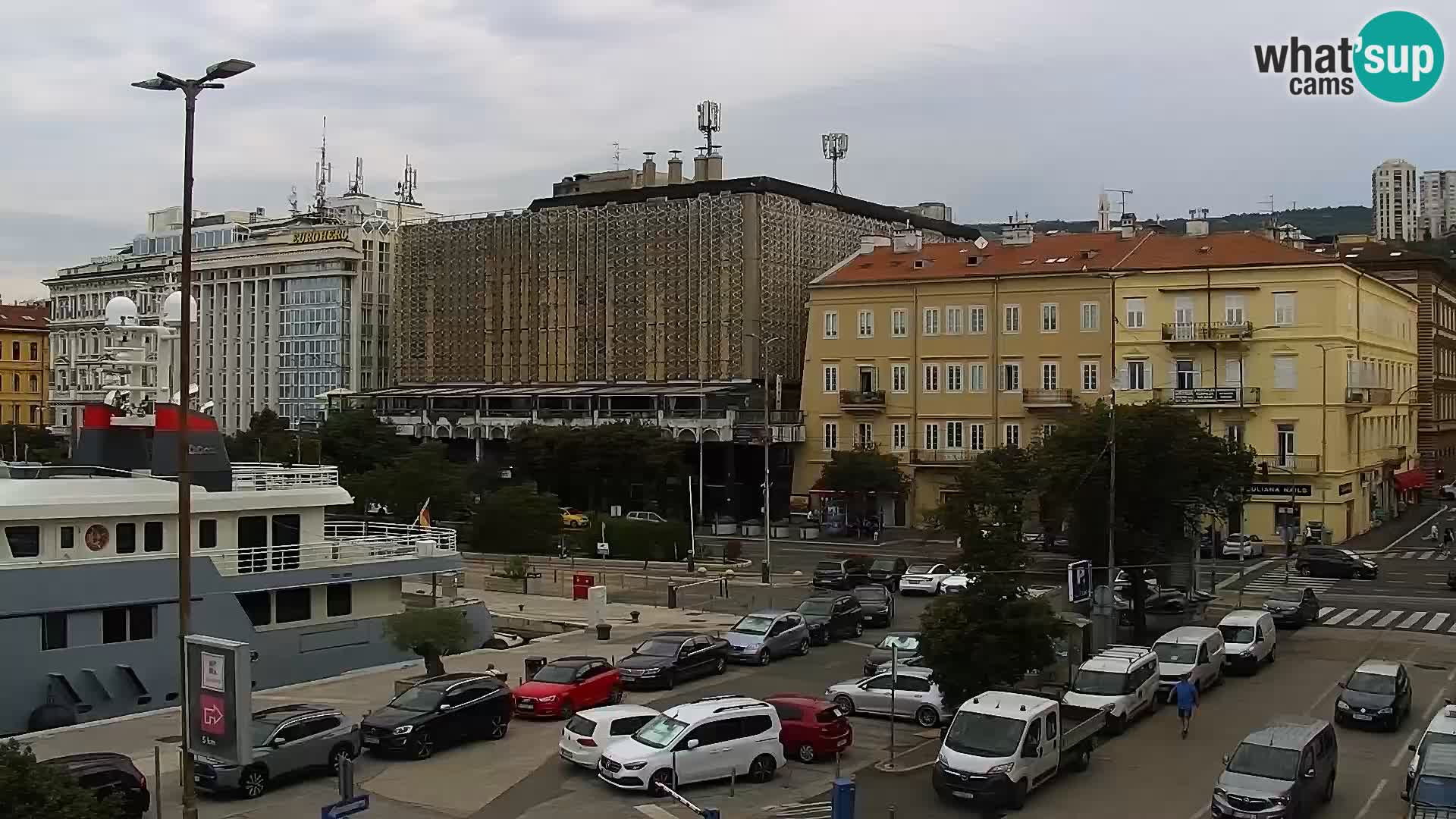 La Riva et Marina à Rijeka – Live Webcam Croatie