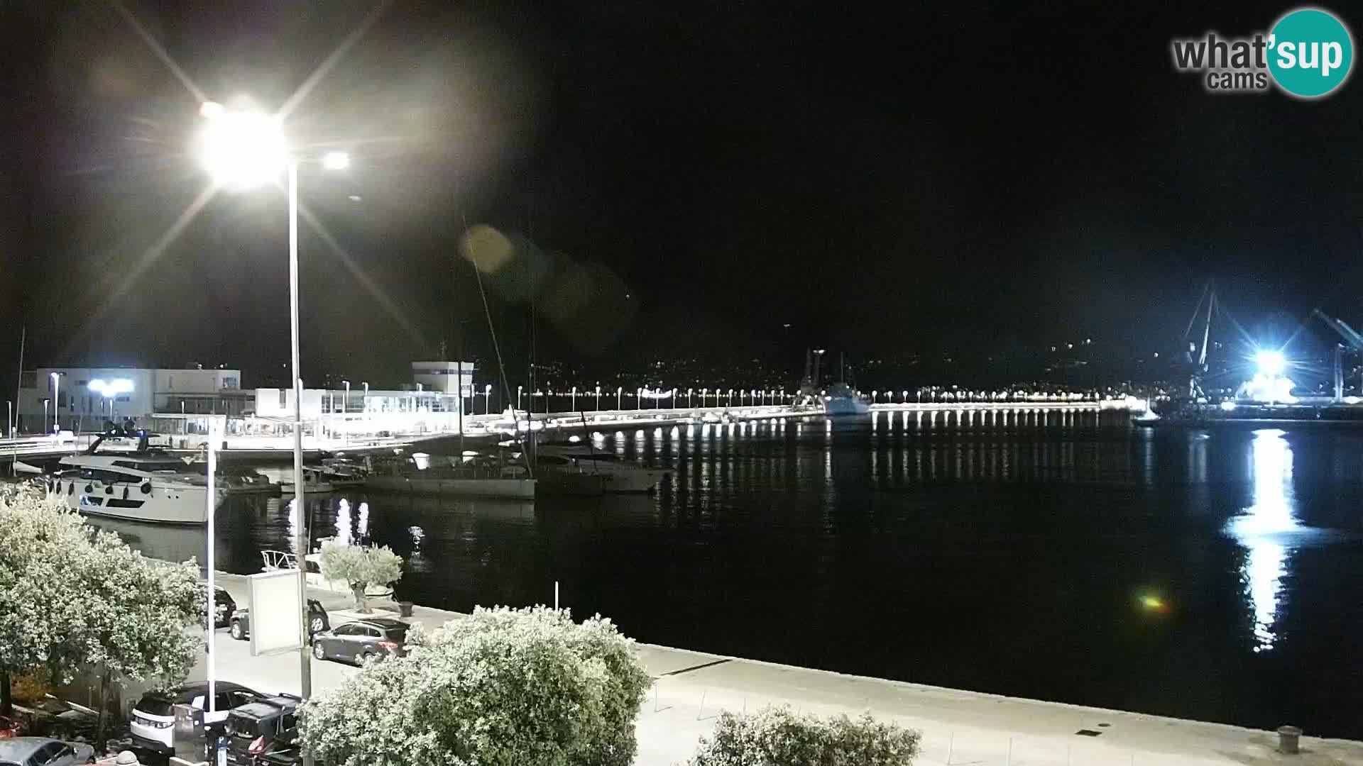La Riva e la Marina a Rijeka (Fiume) – Live Webcam Croazia
