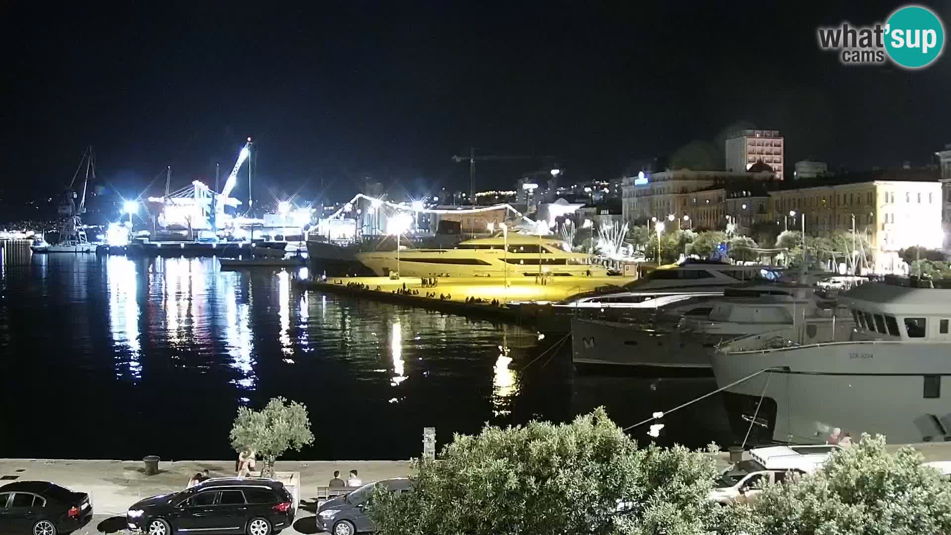 La Riva e la Marina a Rijeka (Fiume) – Live Webcam Croazia