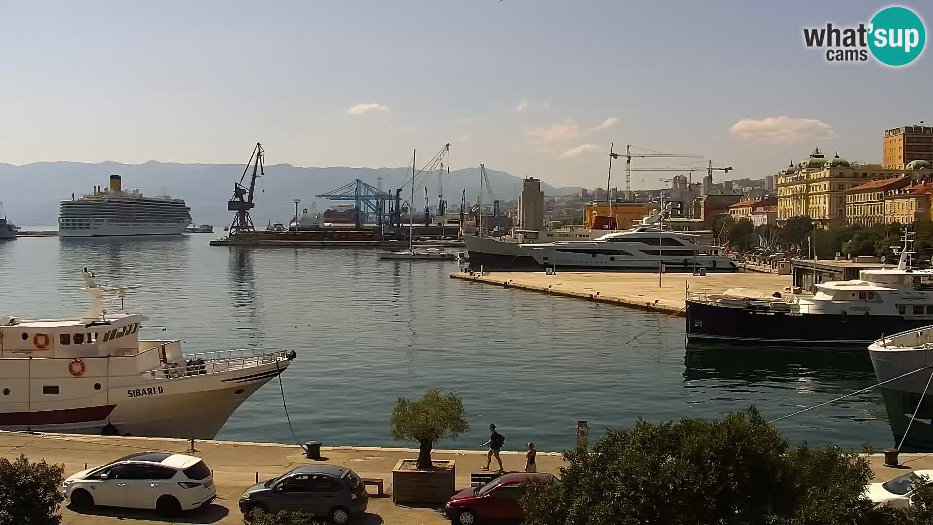 La Riva e la Marina a Rijeka (Fiume) – Live Webcam Croazia