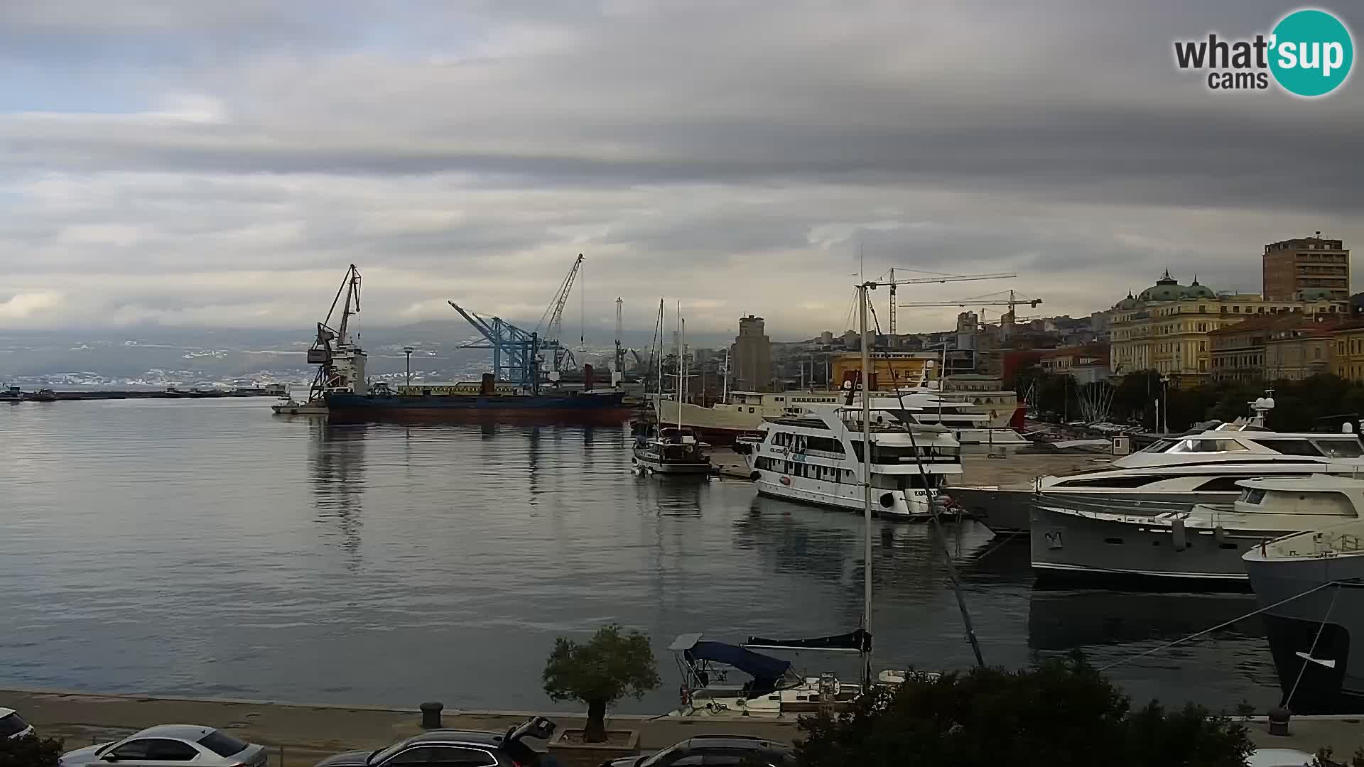 La Riva e la Marina a Rijeka (Fiume) – Live Webcam Croazia