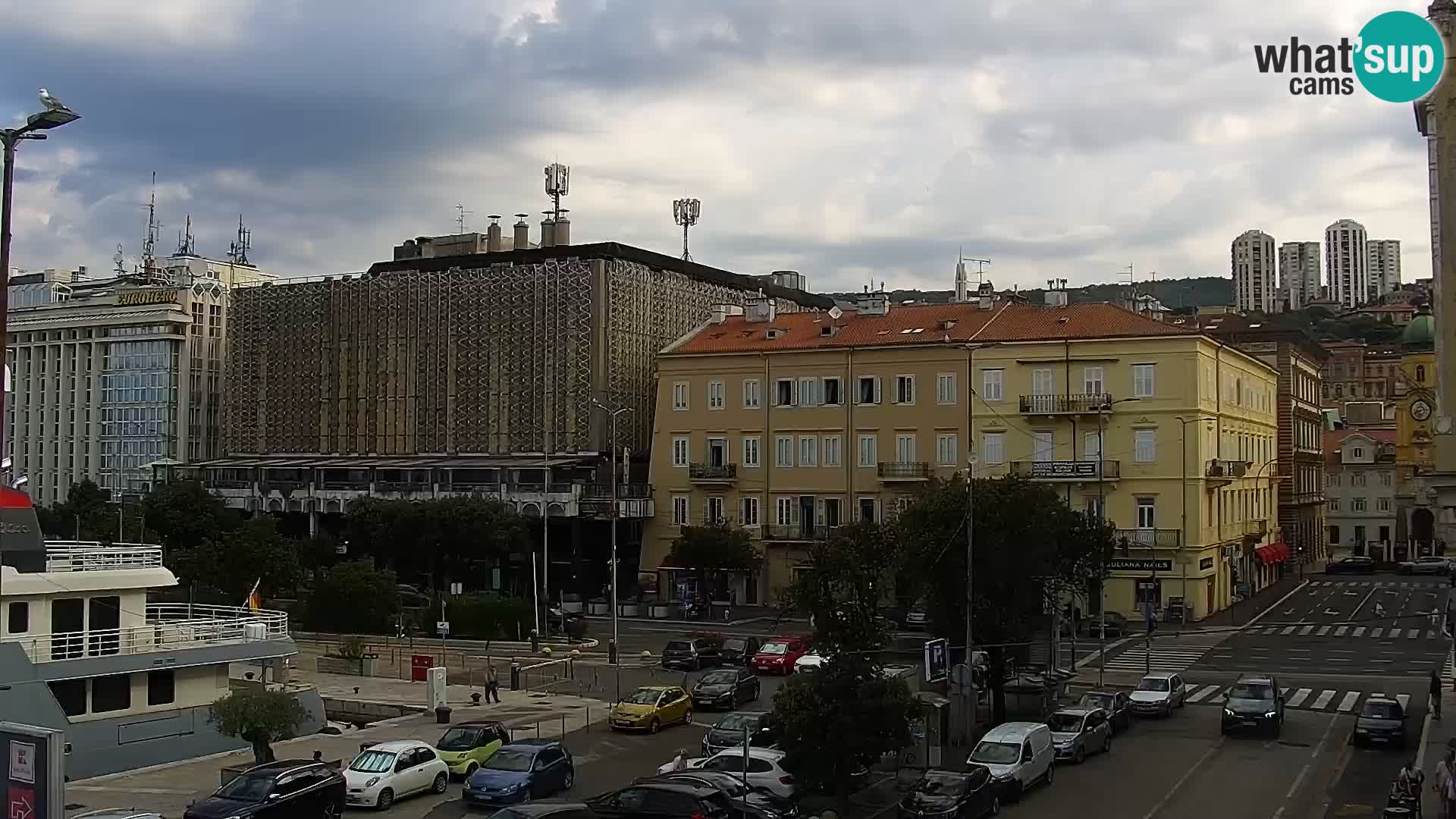 La Riva e la Marina a Rijeka (Fiume) – Live Webcam Croazia