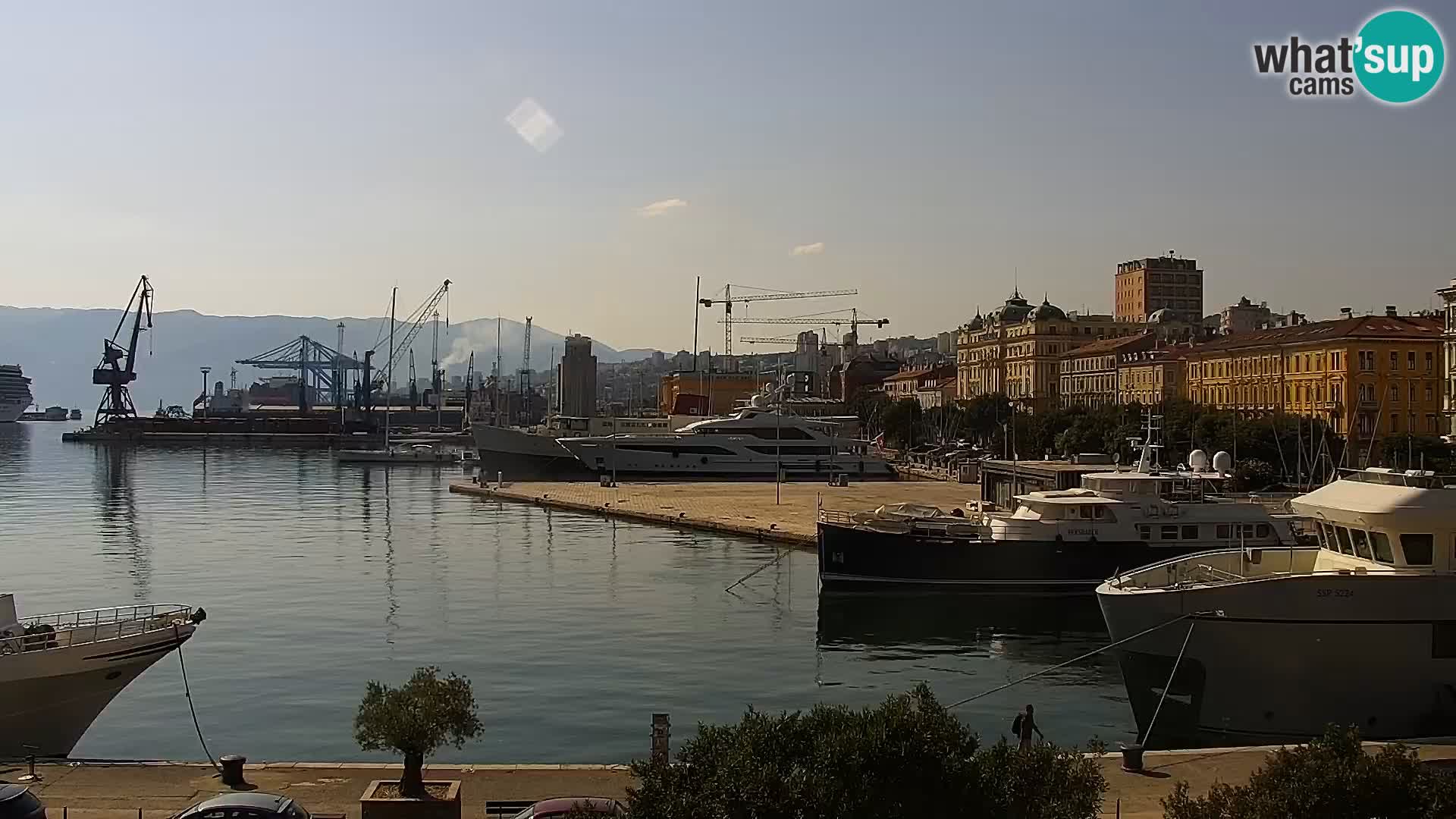 La Riva e la Marina a Rijeka (Fiume) – Live Webcam Croazia