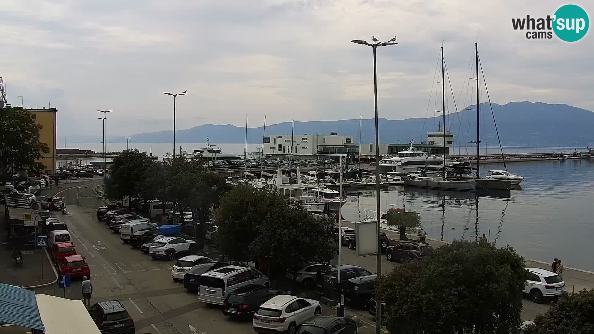 Die Riva und Marina in Rijeka – Live Webcam Kroatien
