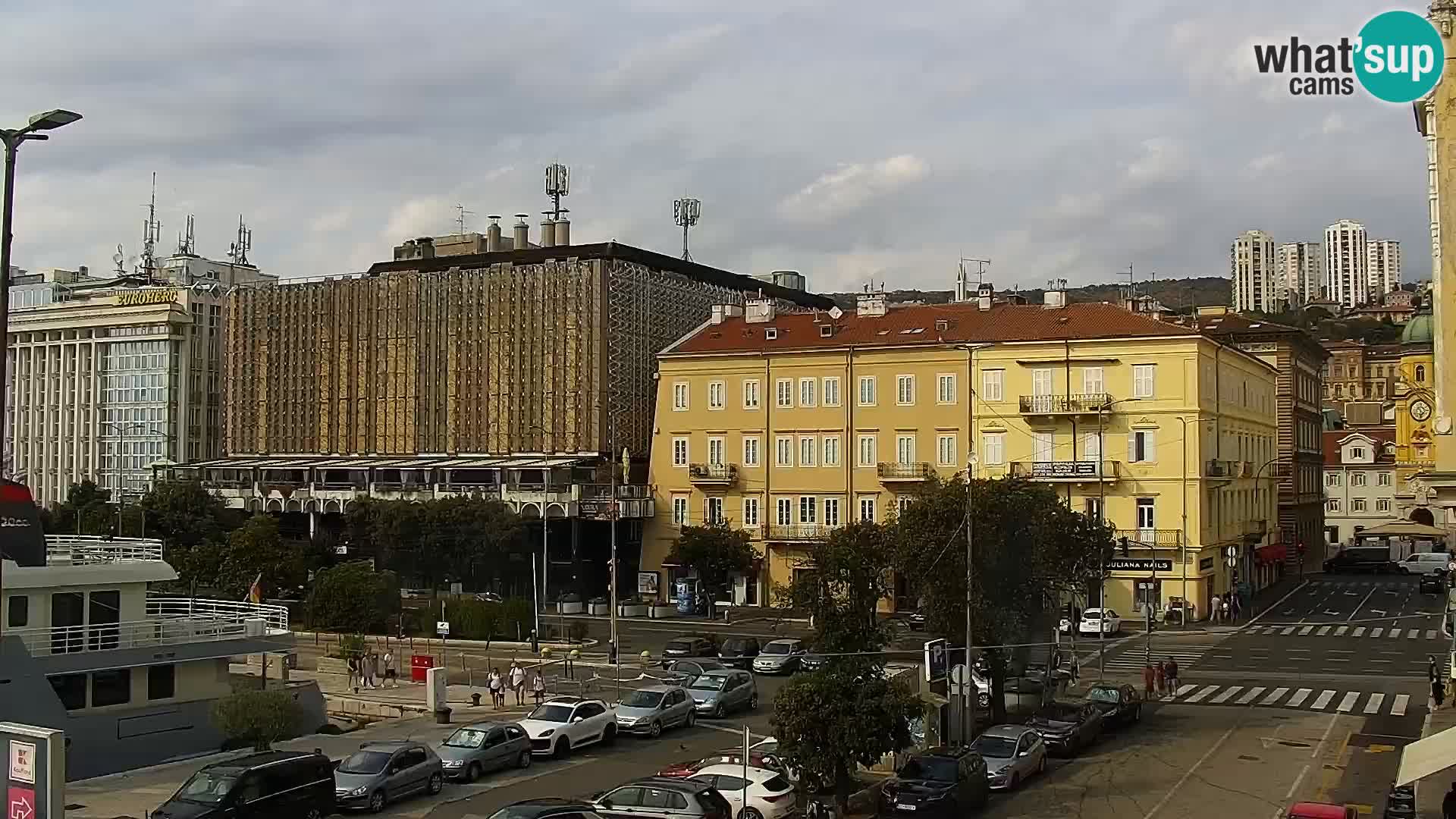 La Riva e la Marina a Rijeka (Fiume) – Live Webcam Croazia