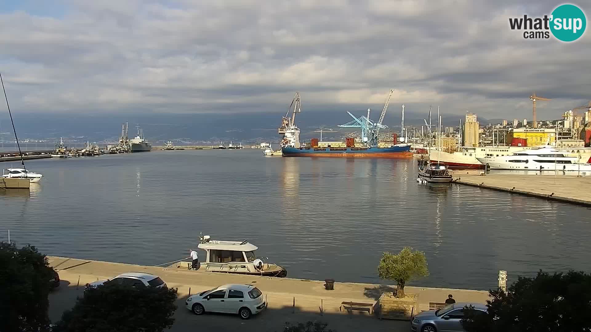 La Riva e la Marina a Rijeka (Fiume) – Live Webcam Croazia