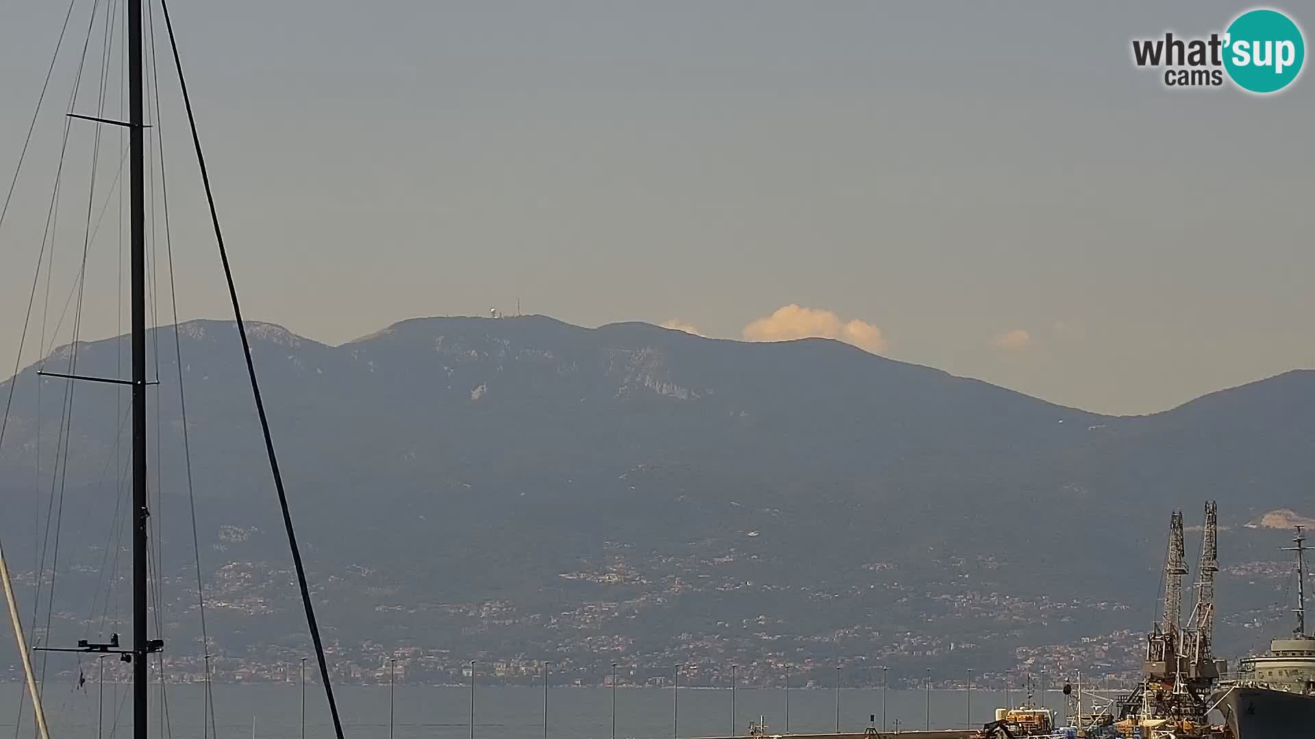 Die Riva und Marina in Rijeka – Live Webcam Kroatien