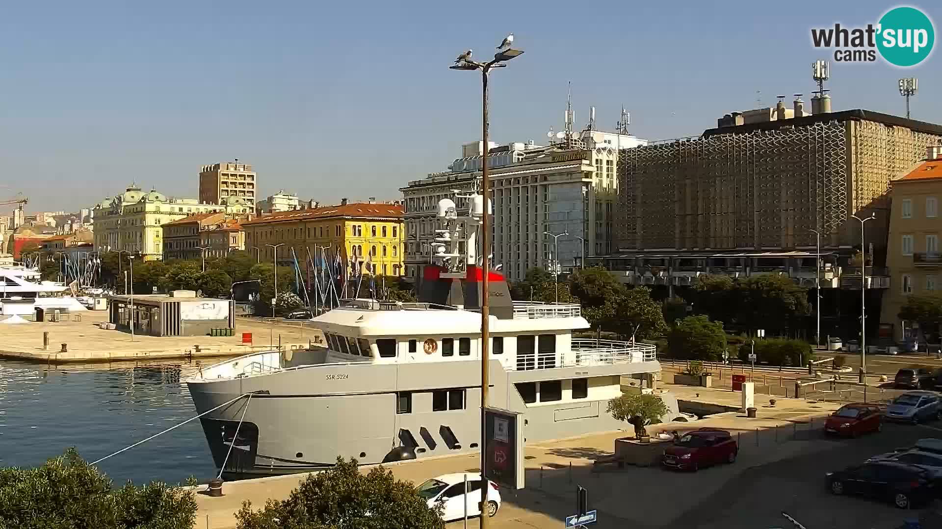 La Riva e la Marina a Rijeka (Fiume) – Live Webcam Croazia