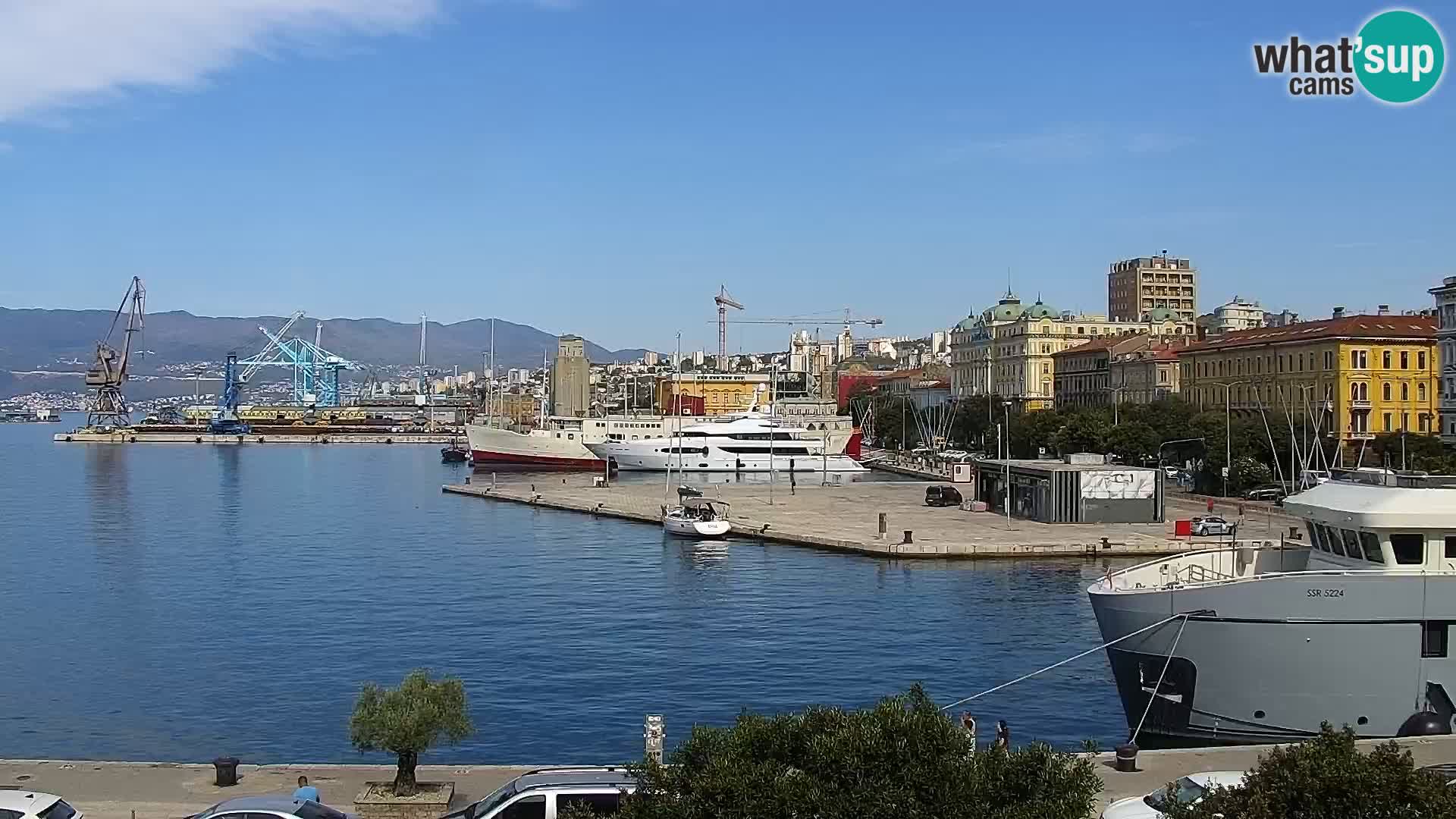 Die Riva und Marina in Rijeka – Live Webcam Kroatien