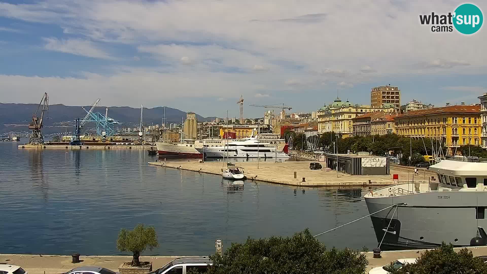 Riva i Marina u Rijeci – Web kamera uživo u Hrvatskoj