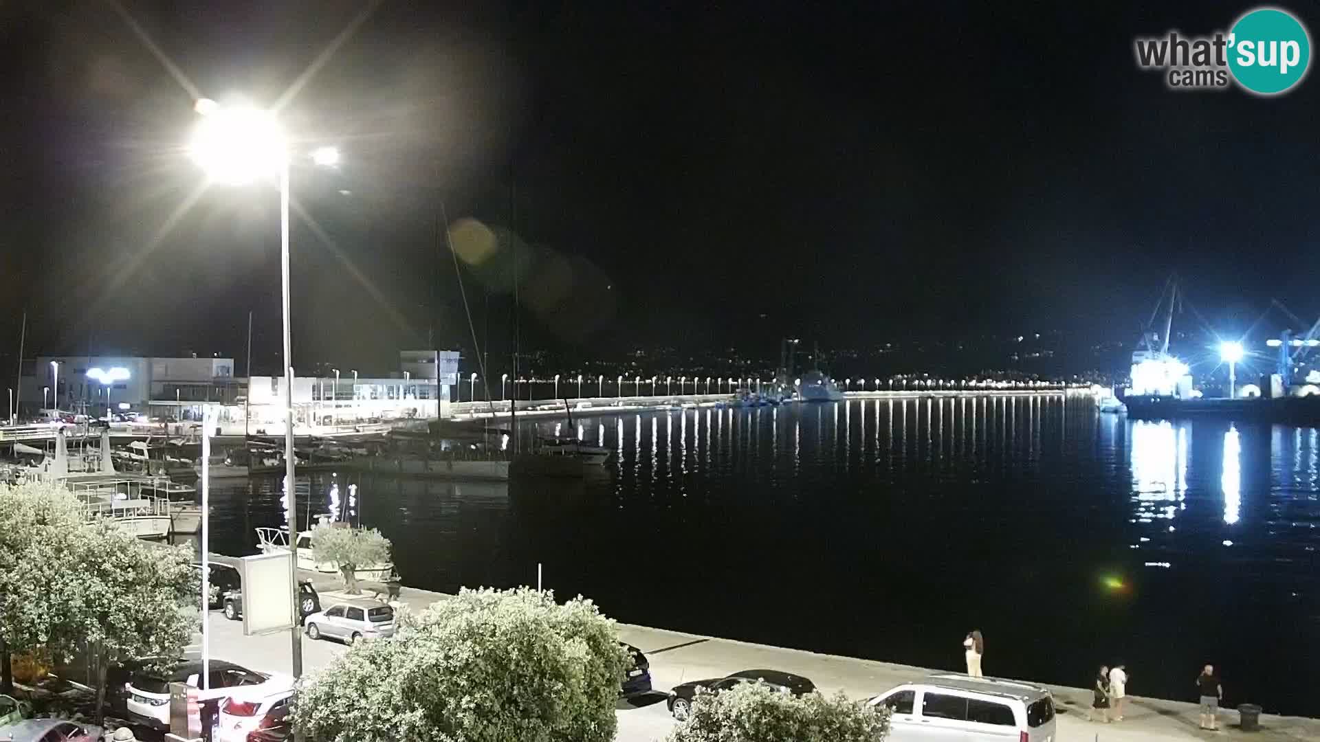 La Riva e la Marina a Rijeka (Fiume) – Live Webcam Croazia