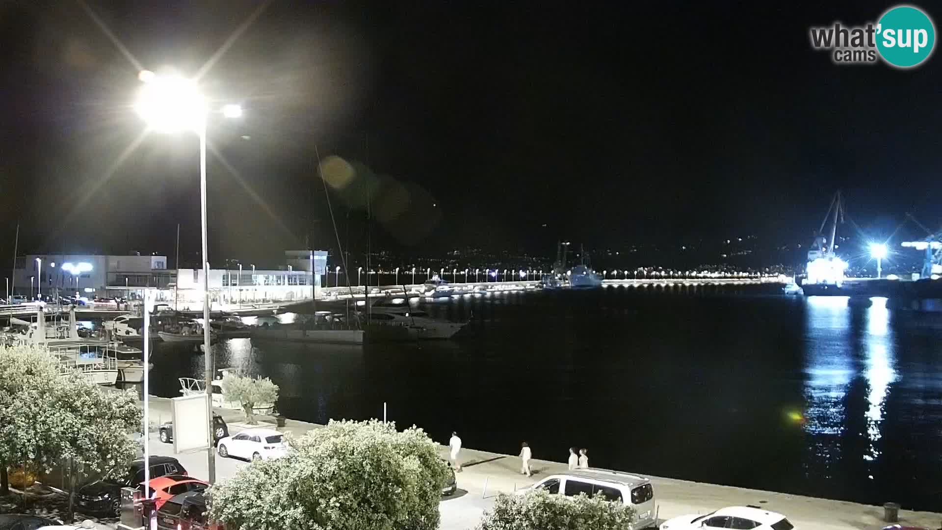 La Riva y Marina en Rijeka – Webcam en vivo Croacia