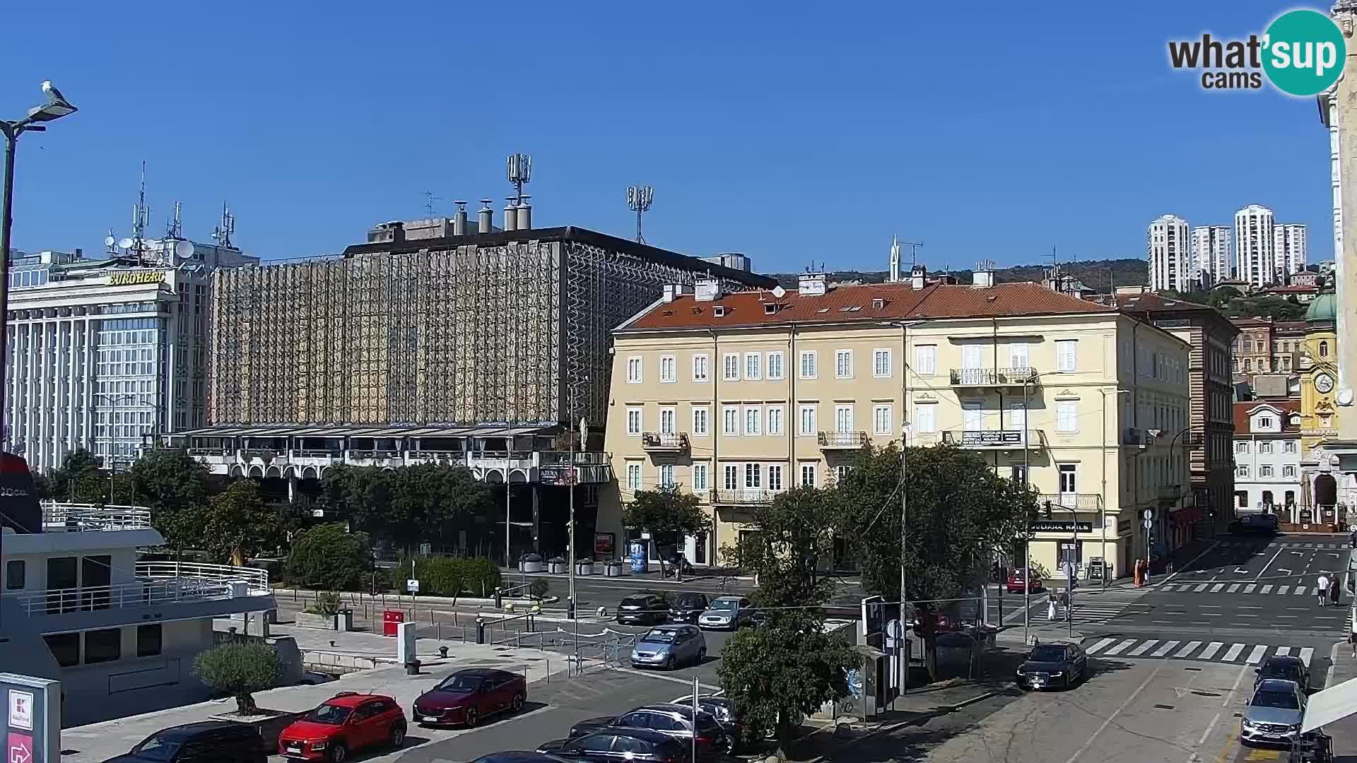 La Riva e la Marina a Rijeka (Fiume) – Live Webcam Croazia