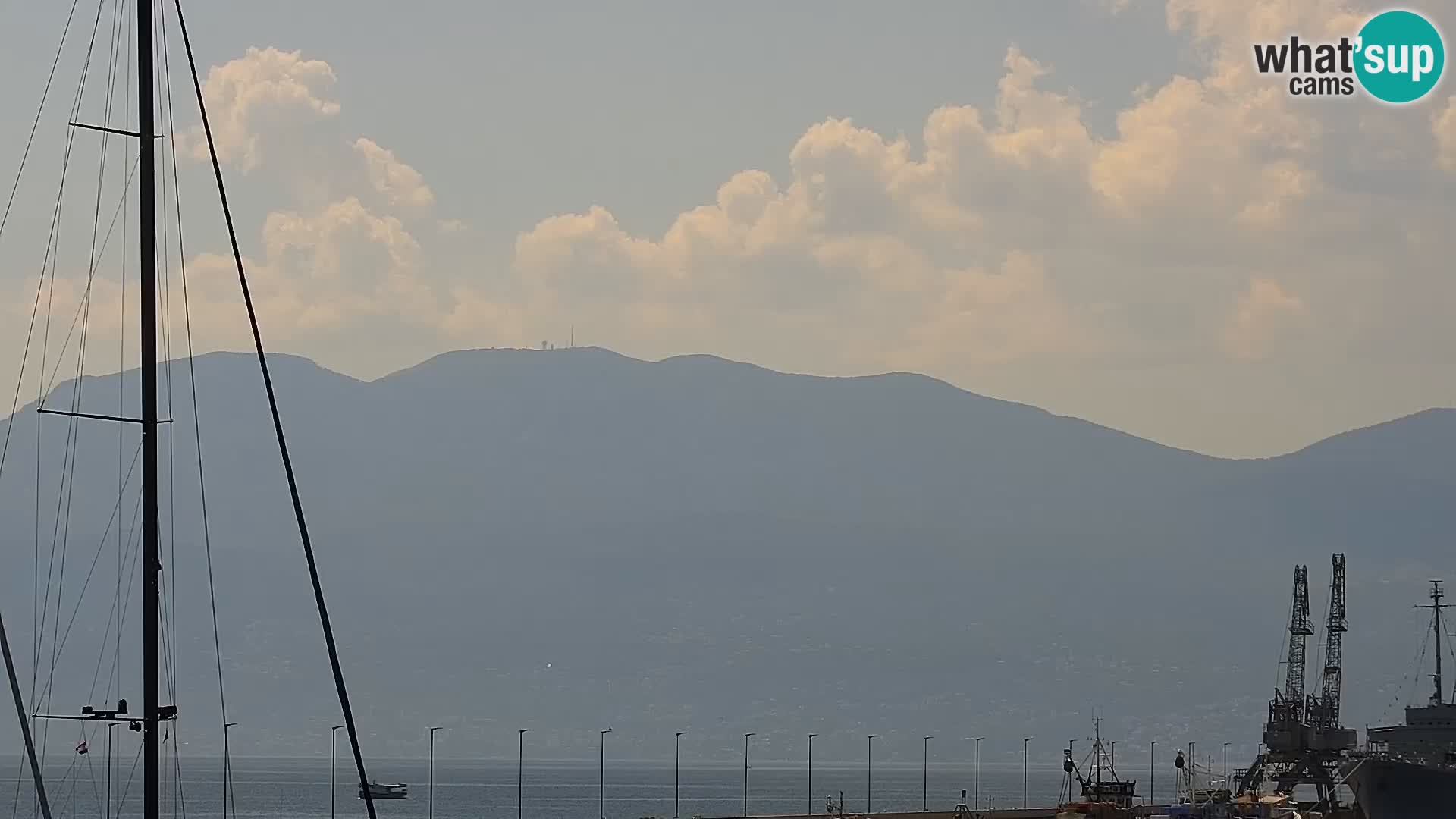 La Riva e la Marina a Rijeka (Fiume) – Live Webcam Croazia
