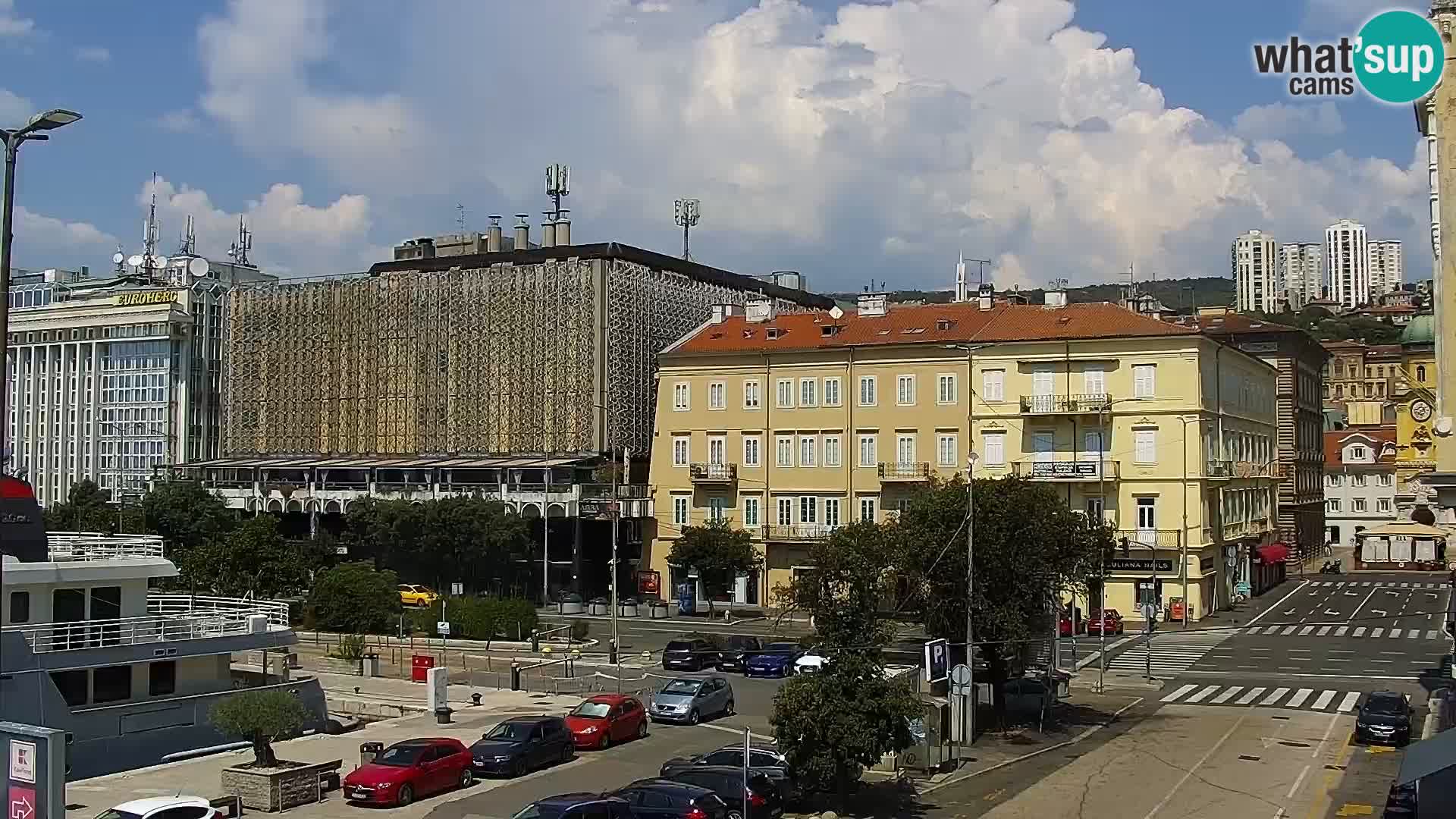 La Riva et Marina à Rijeka – Live Webcam Croatie