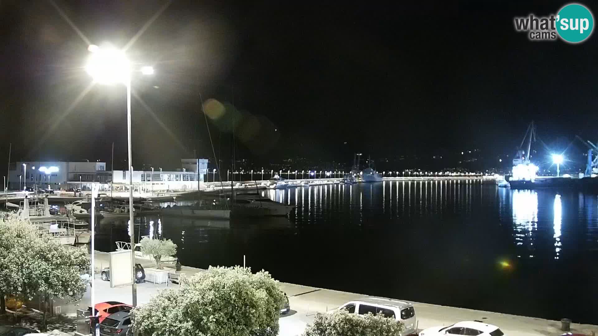 The Riva and Marina in Rijeka – Live Webcam Croatia