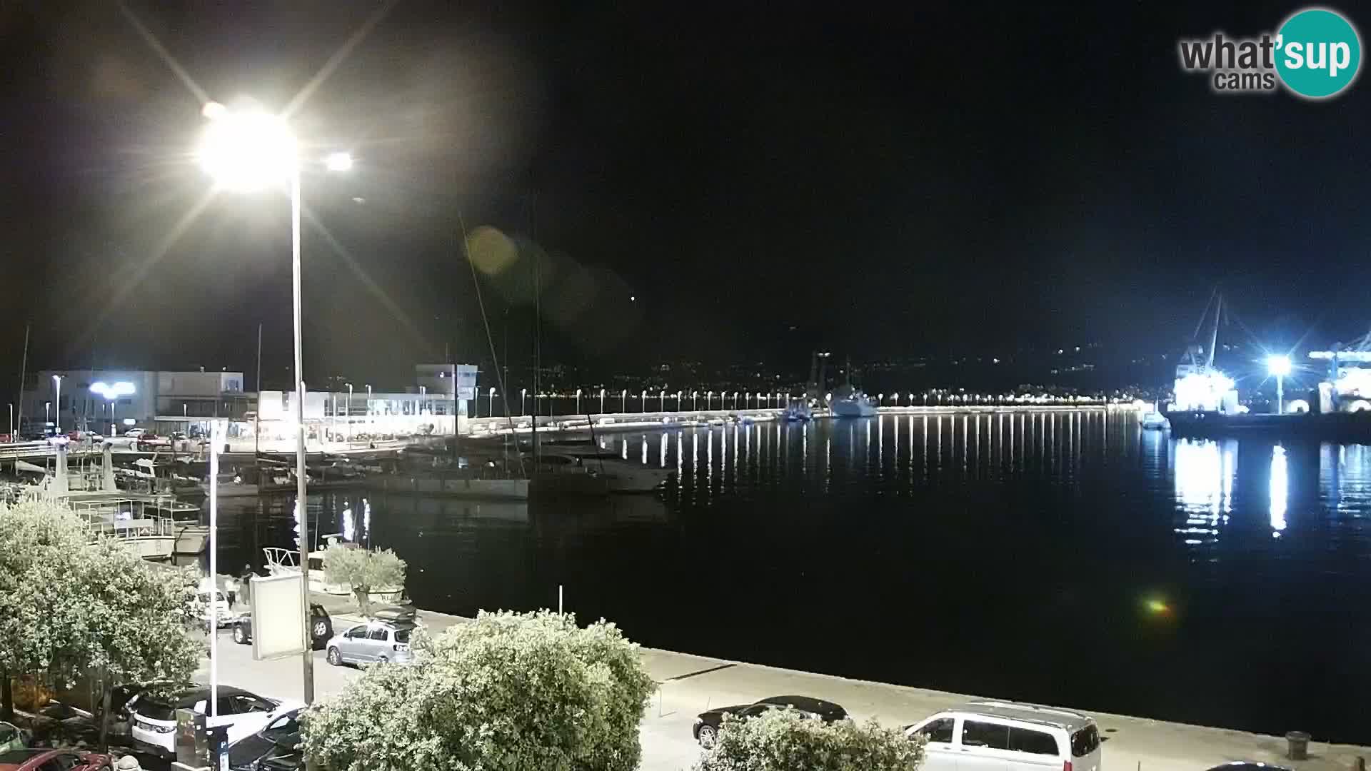 La Riva y Marina en Rijeka – Webcam en vivo Croacia