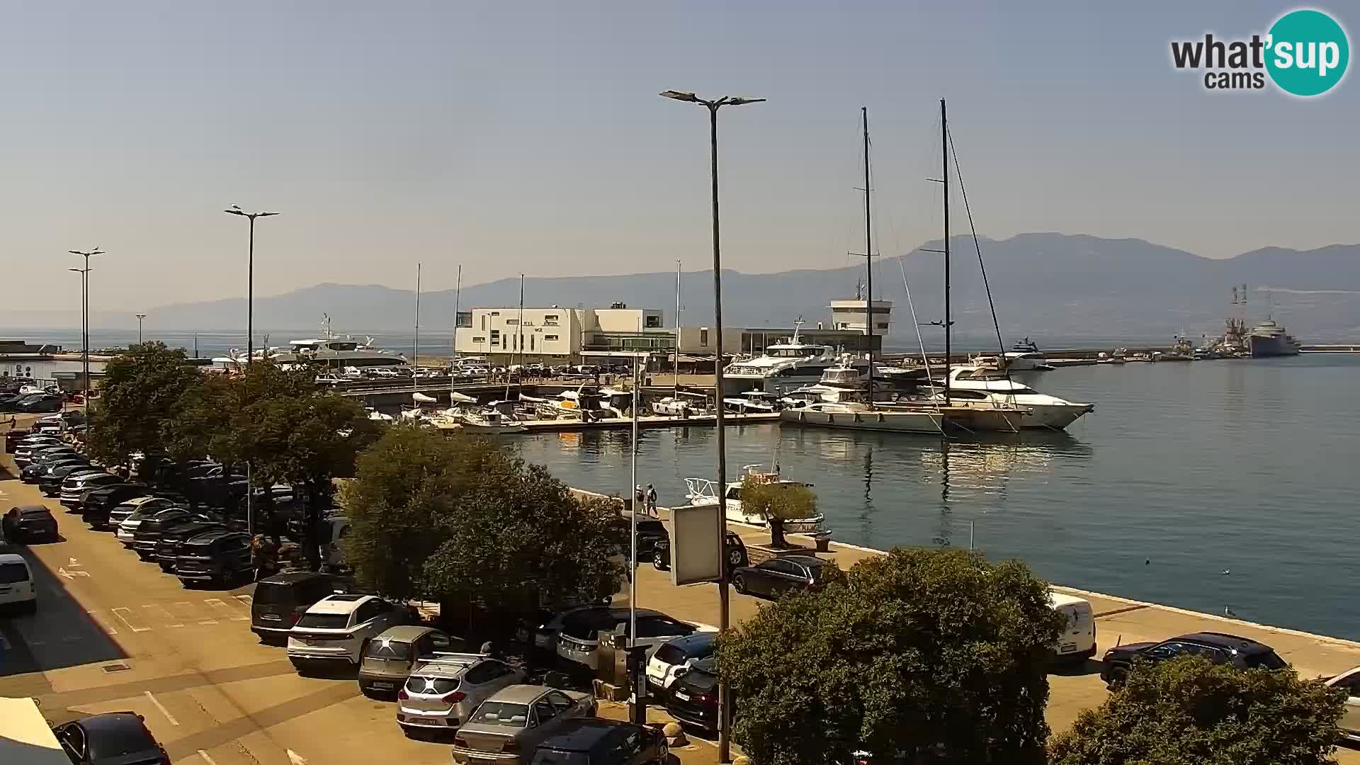 Riva i Marina u Rijeci – Web kamera uživo u Hrvatskoj