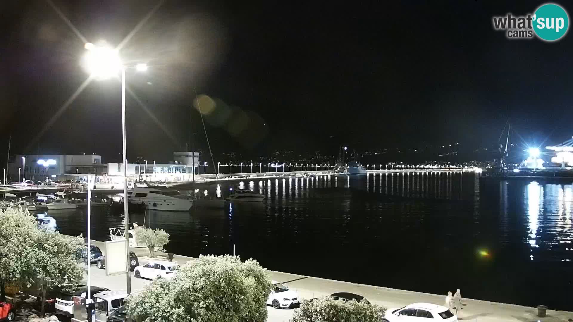 La Riva et Marina à Rijeka – Live Webcam Croatie
