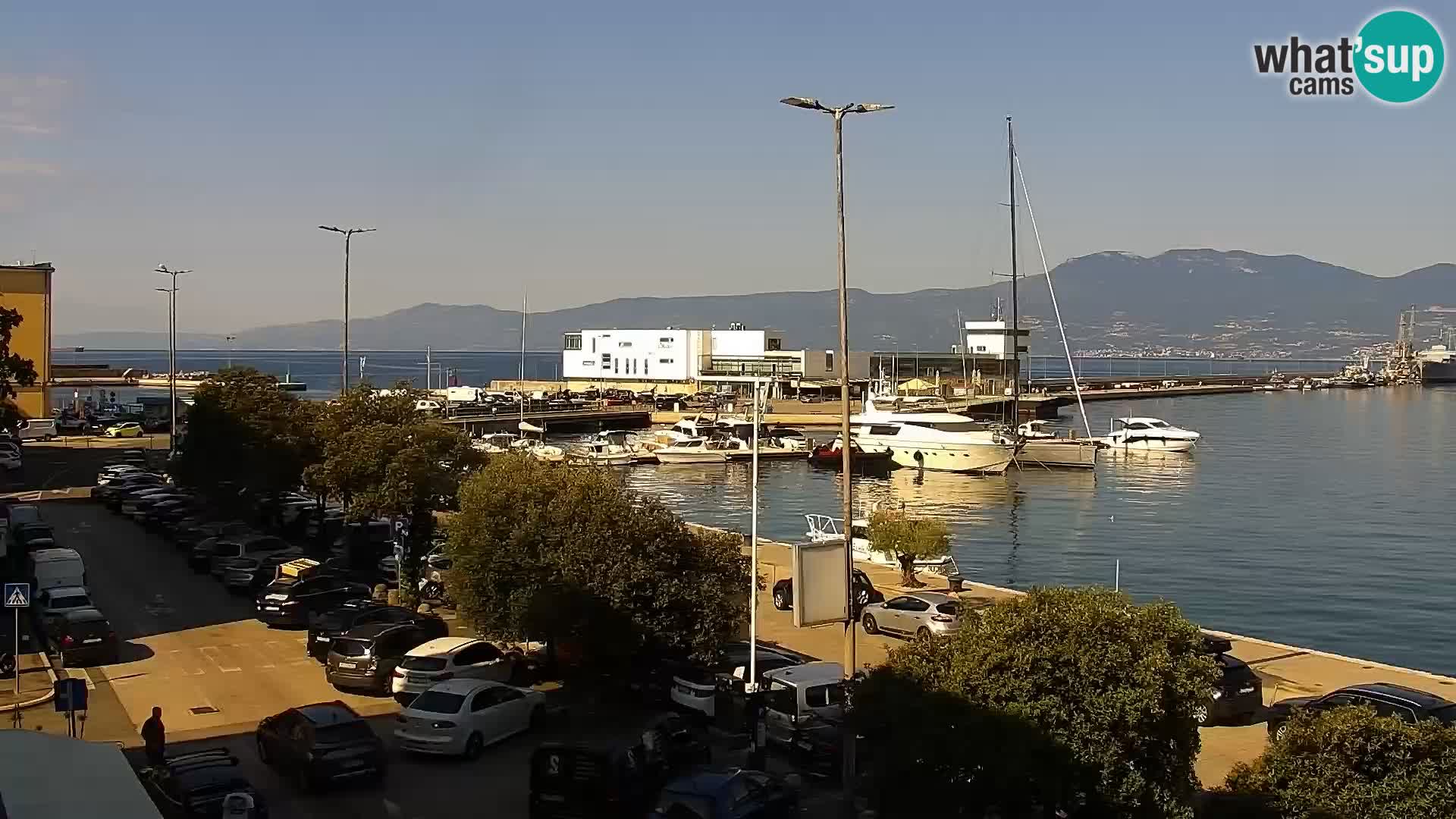 La Riva et Marina à Rijeka – Live Webcam Croatie