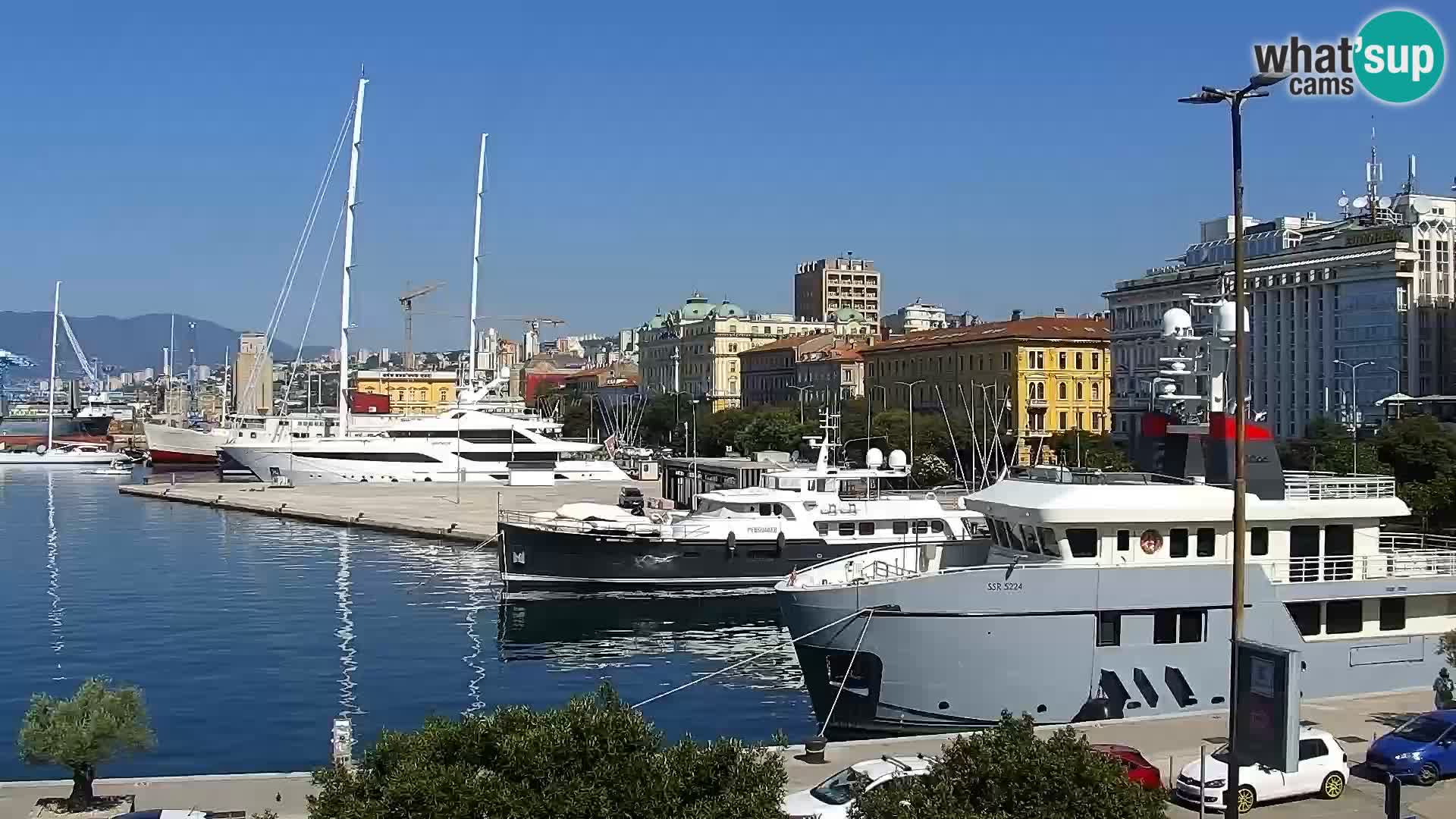 Die Riva und Marina in Rijeka – Live Webcam Kroatien