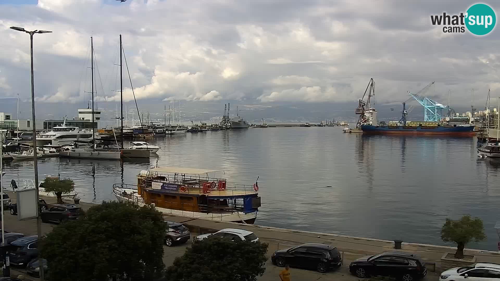 Riva i Marina u Rijeci – Web kamera uživo u Hrvatskoj