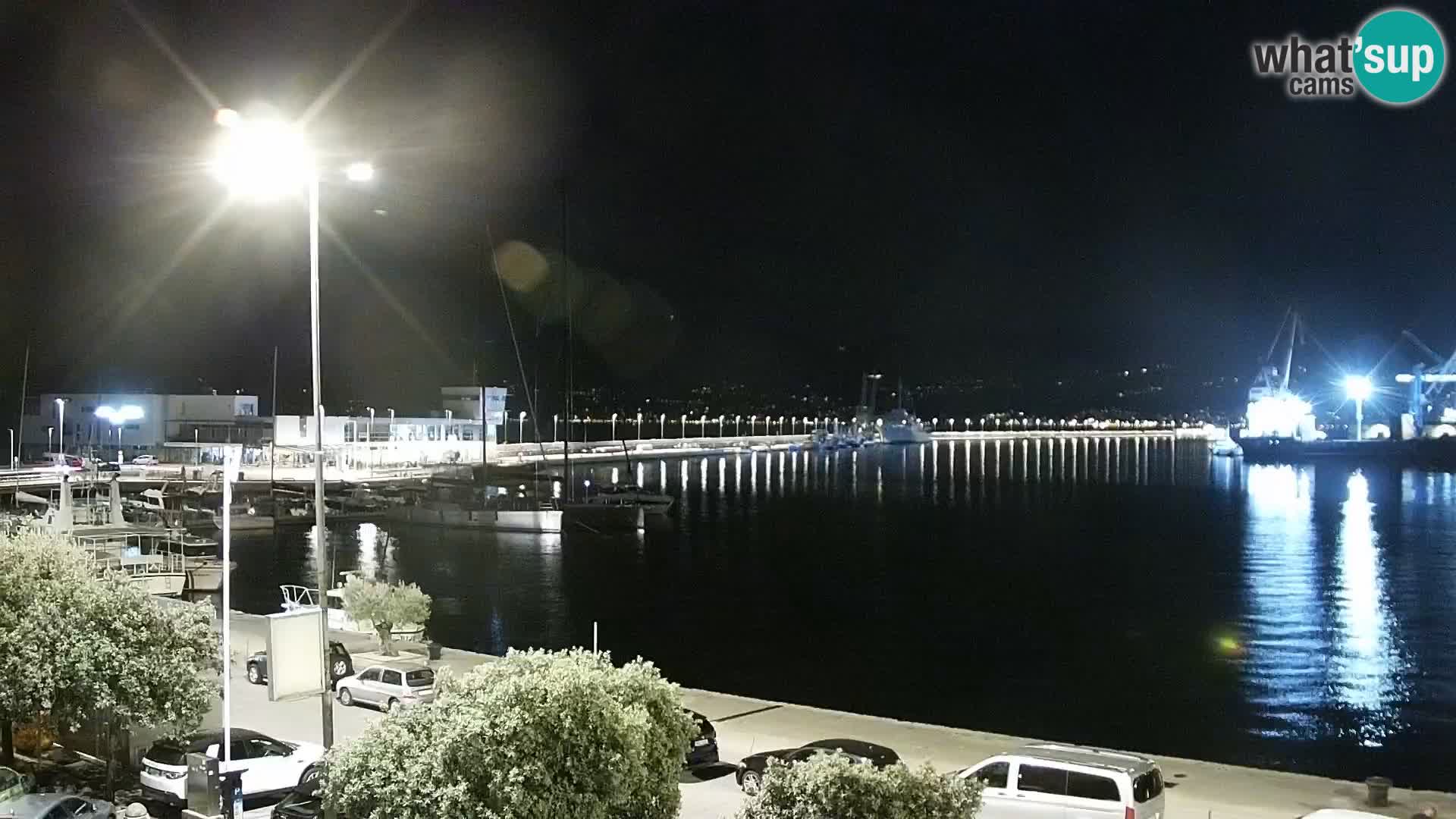 La Riva y Marina en Rijeka – Webcam en vivo Croacia