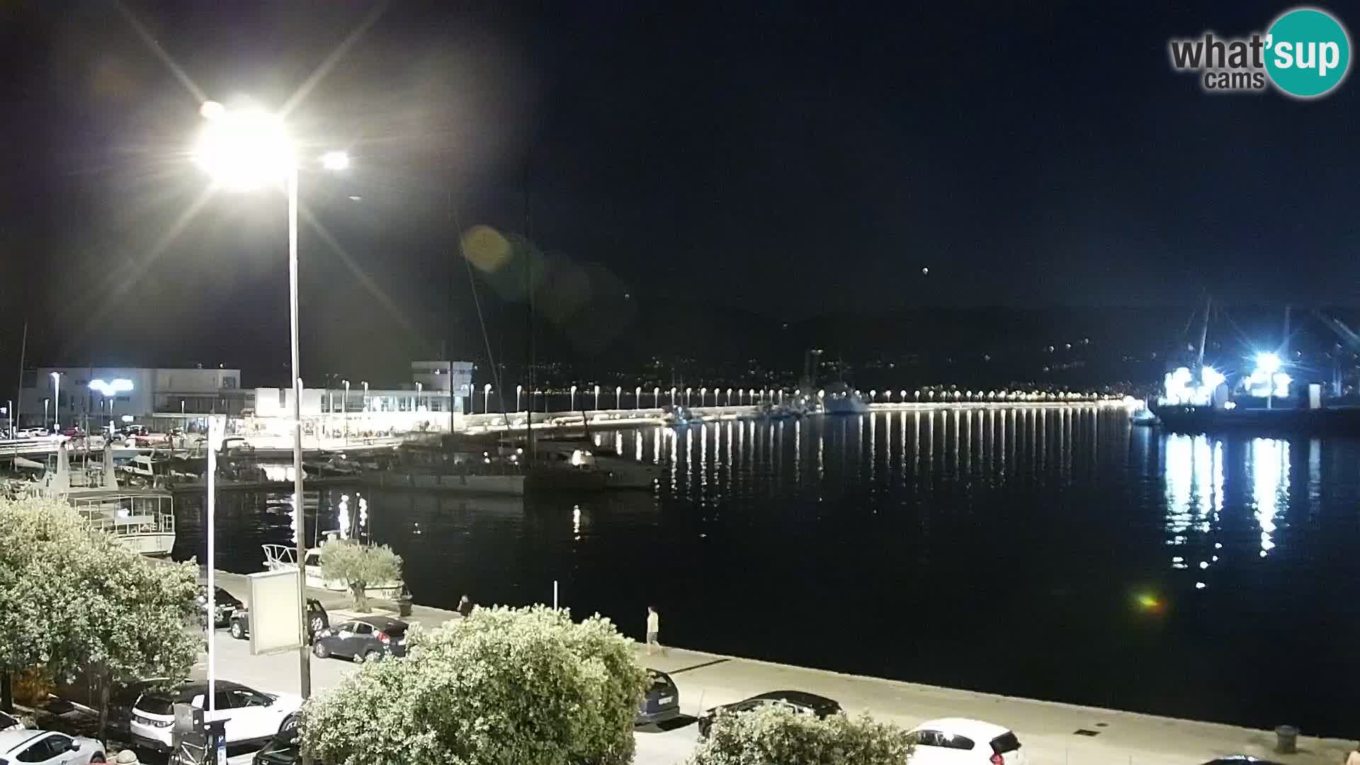 La Riva et Marina à Rijeka – Live Webcam Croatie