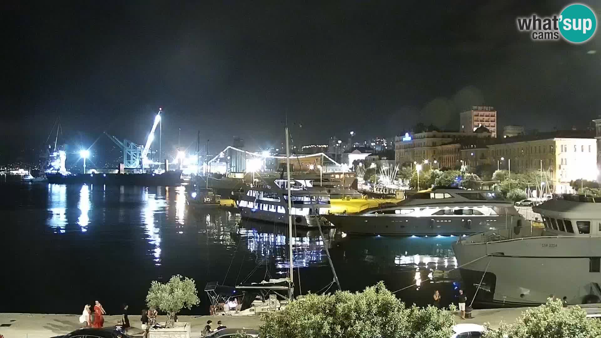 Riva i Marina u Rijeci – Web kamera uživo u Hrvatskoj