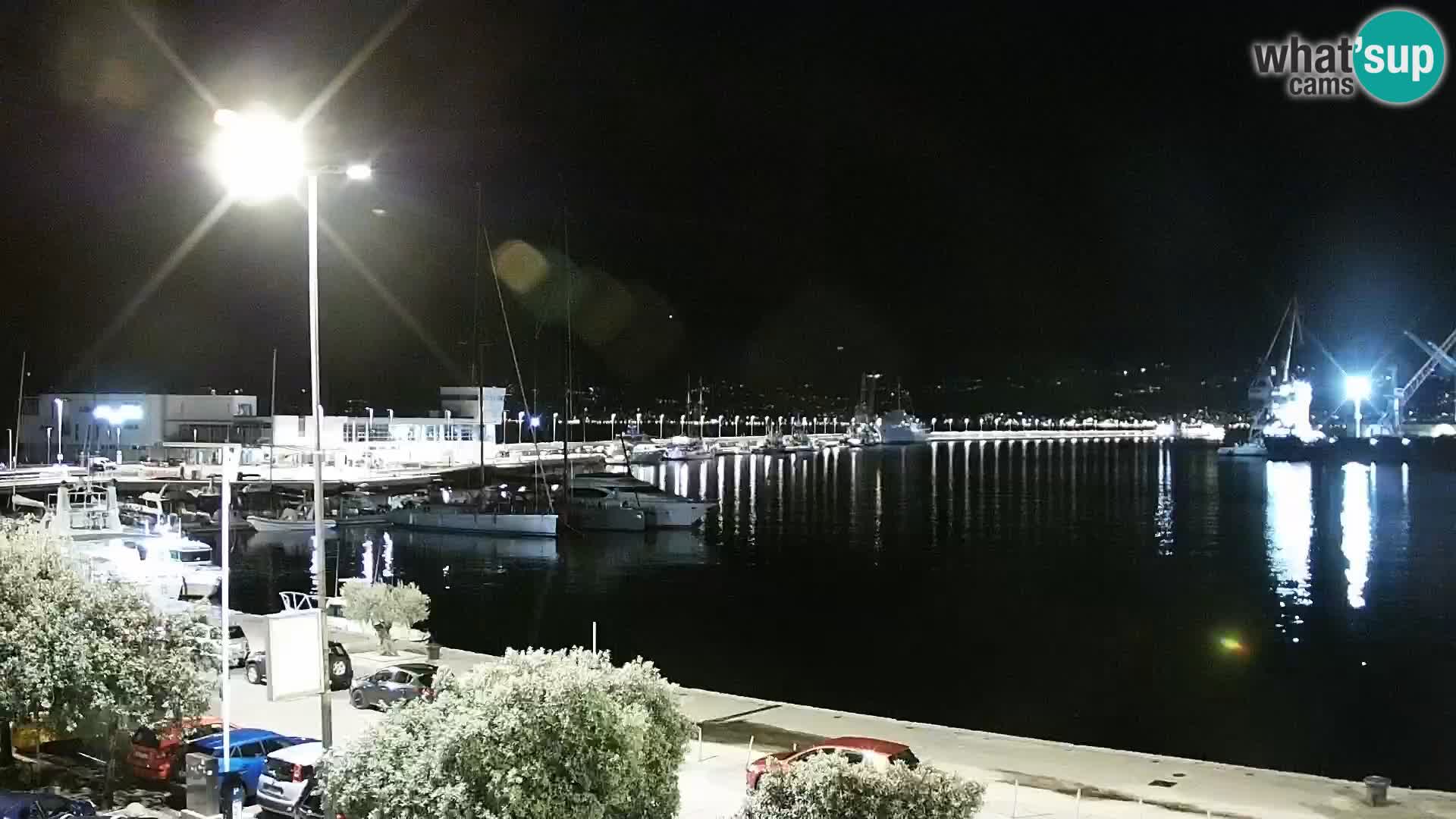 Die Riva und Marina in Rijeka – Live Webcam Kroatien