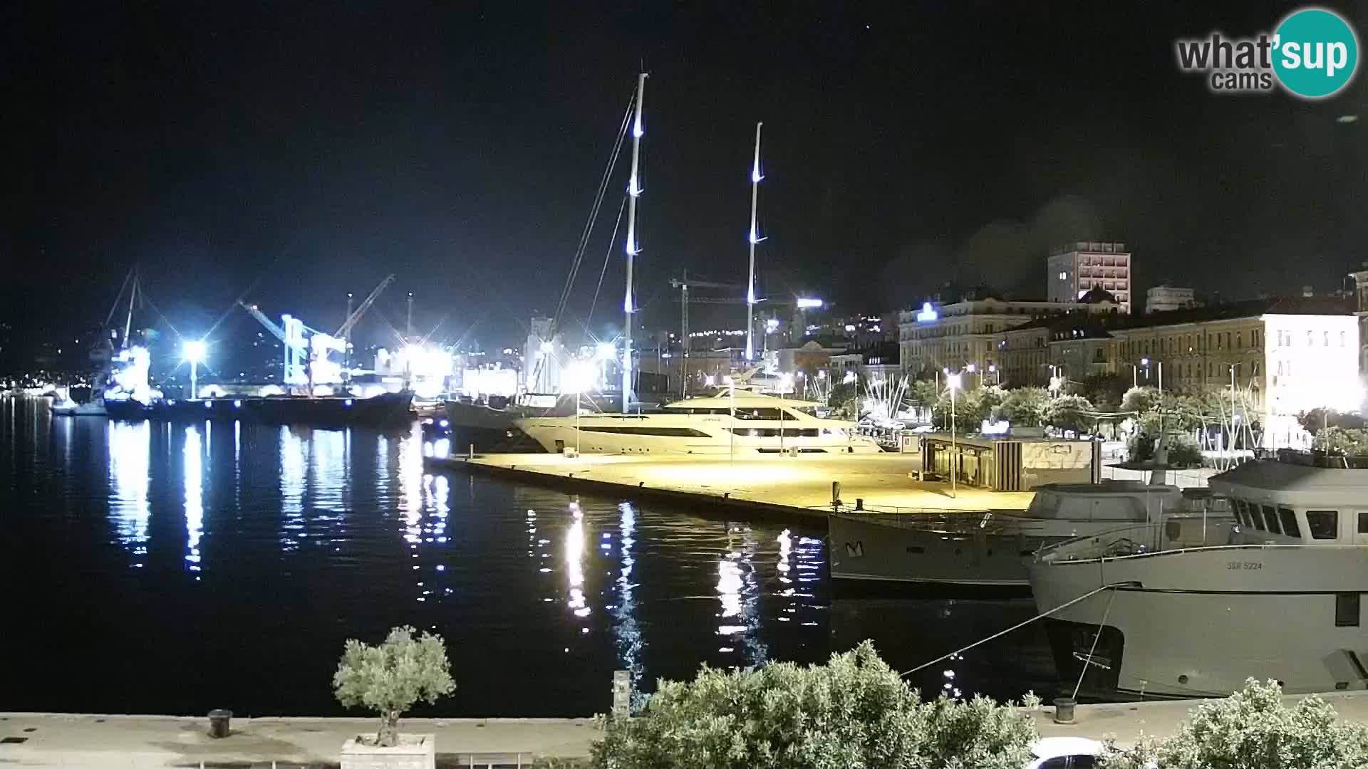 Die Riva und Marina in Rijeka – Live Webcam Kroatien