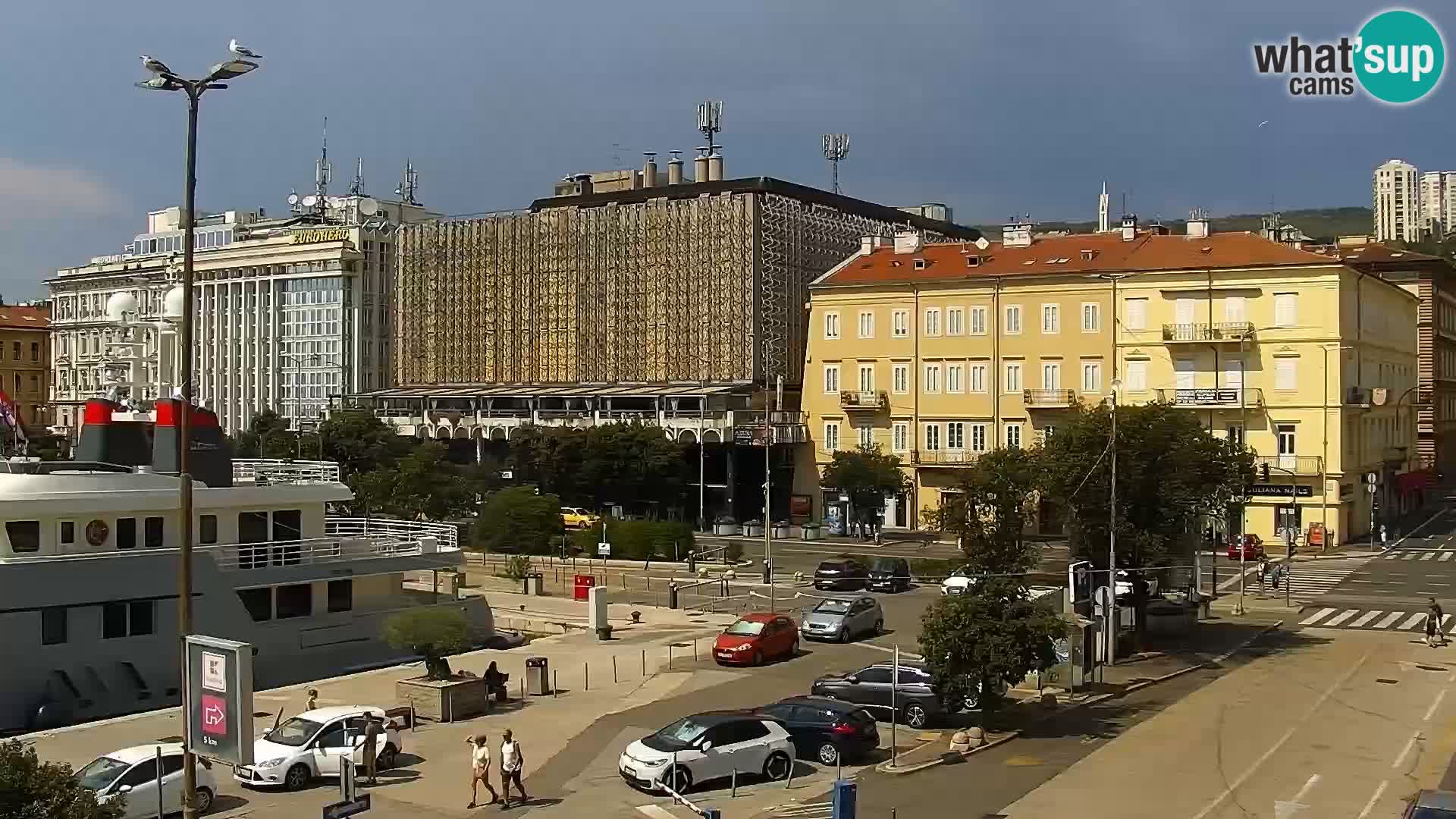 La Riva et Marina à Rijeka – Live Webcam Croatie
