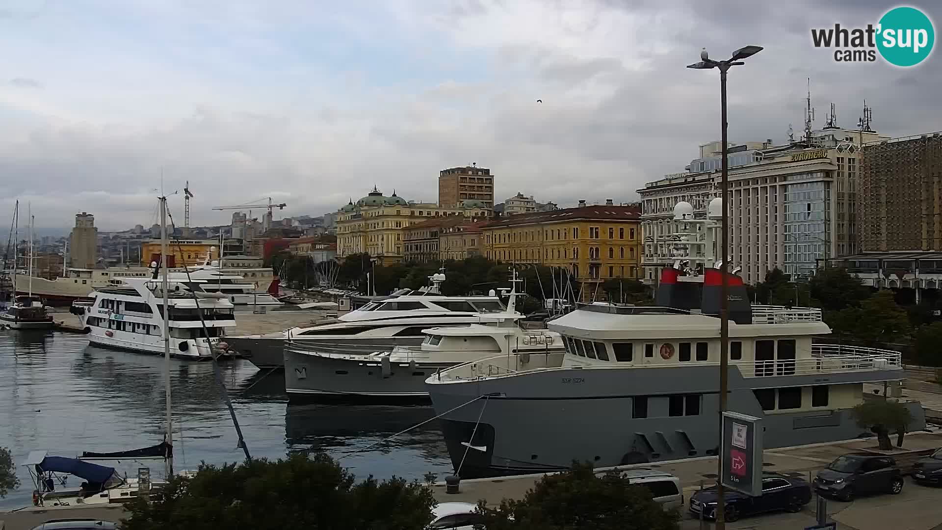 Die Riva und Marina in Rijeka – Live Webcam Kroatien