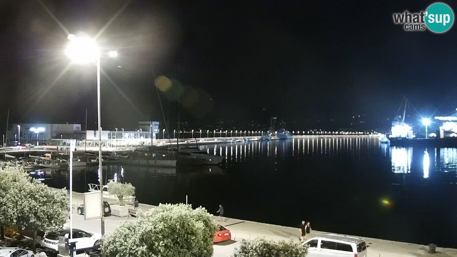 Die Riva und Marina in Rijeka – Live Webcam Kroatien