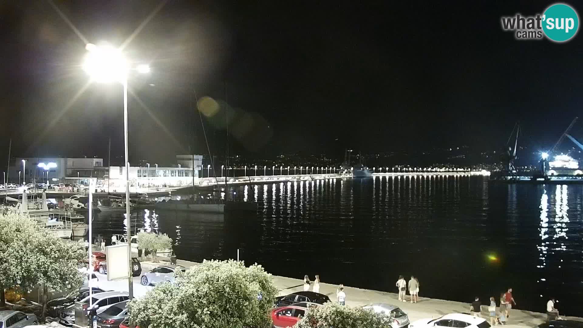 Die Riva und Marina in Rijeka – Live Webcam Kroatien