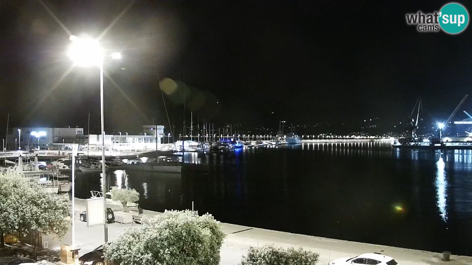 Die Riva und Marina in Rijeka – Live Webcam Kroatien