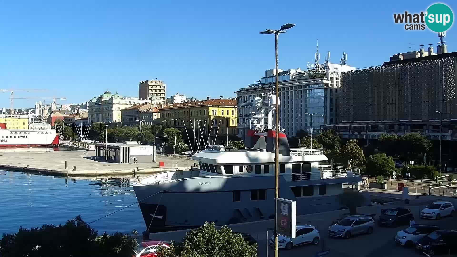 La Riva e la Marina a Rijeka (Fiume) – Live Webcam Croazia