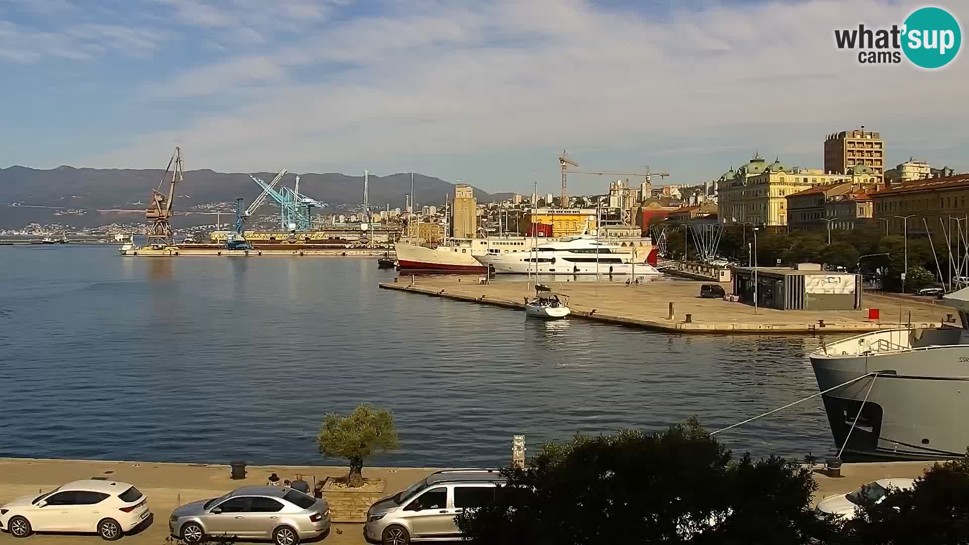La Riva e la Marina a Rijeka (Fiume) – Live Webcam Croazia
