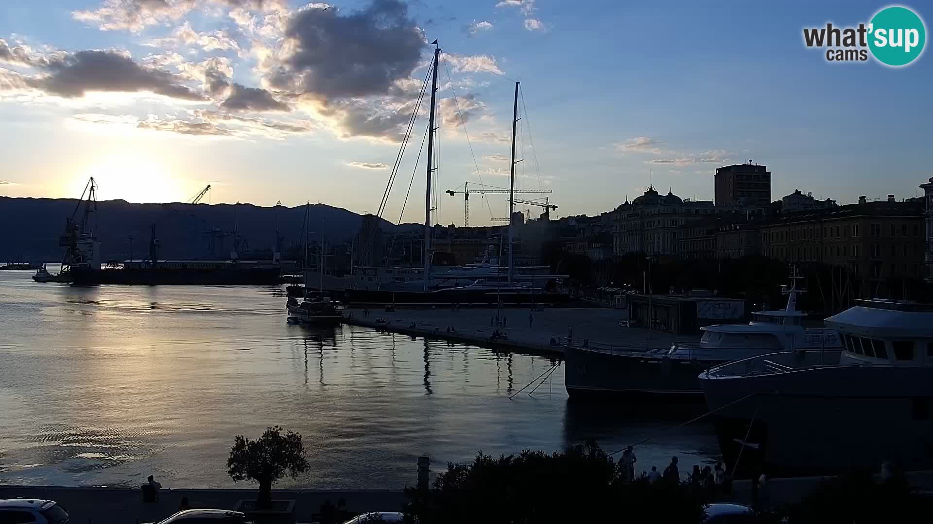 La Riva e la Marina a Rijeka (Fiume) – Live Webcam Croazia