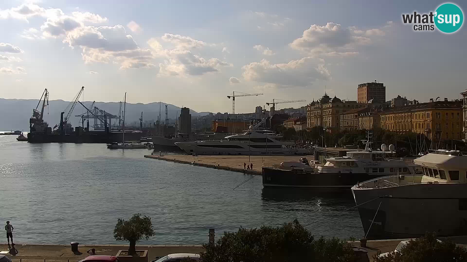 Die Riva und Marina in Rijeka – Live Webcam Kroatien