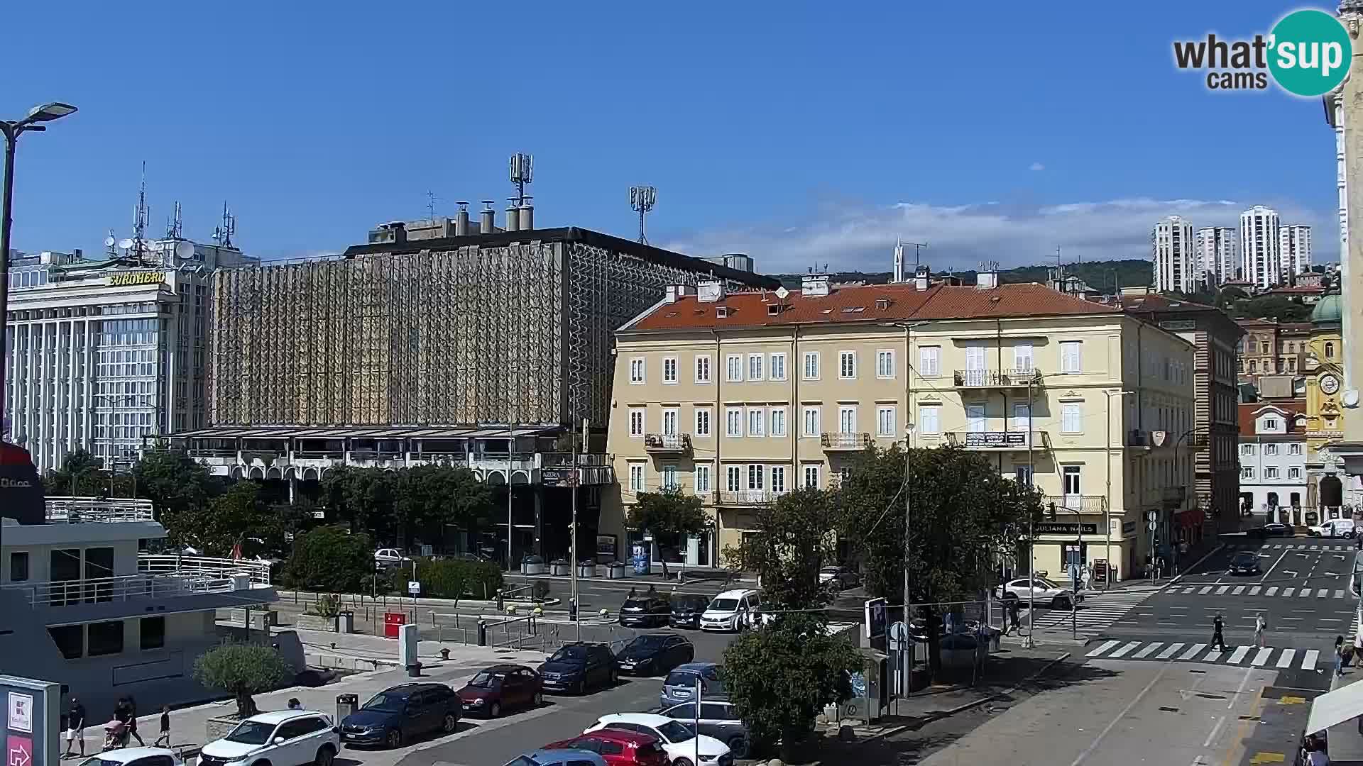 La Riva et Marina à Rijeka – Live Webcam Croatie