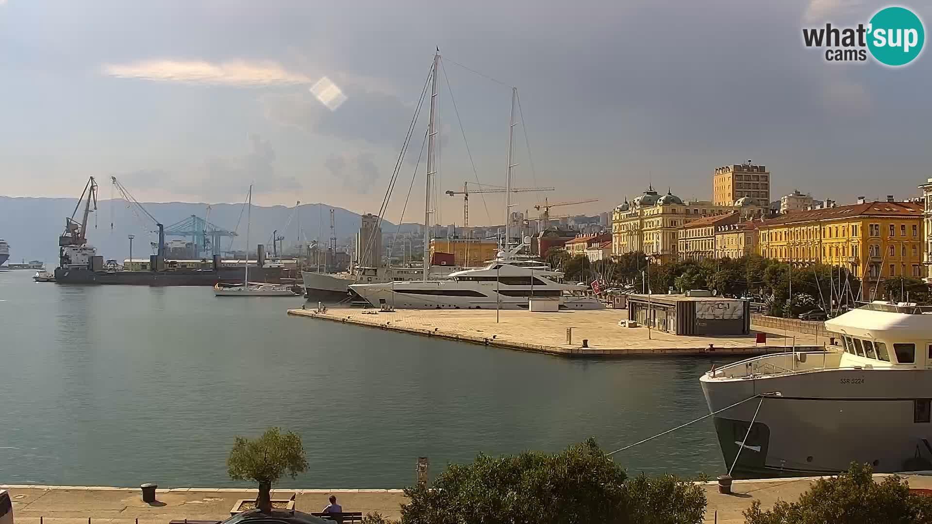 La Riva e la Marina a Rijeka (Fiume) – Live Webcam Croazia