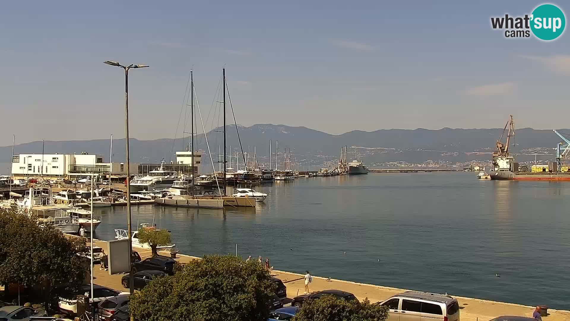 Die Riva und Marina in Rijeka – Live Webcam Kroatien