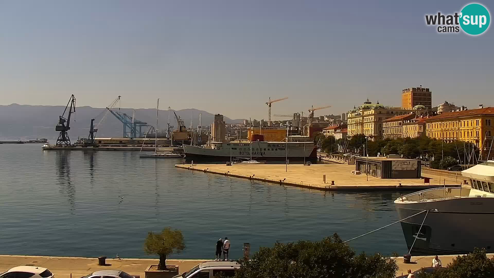 Die Riva und Marina in Rijeka – Live Webcam Kroatien