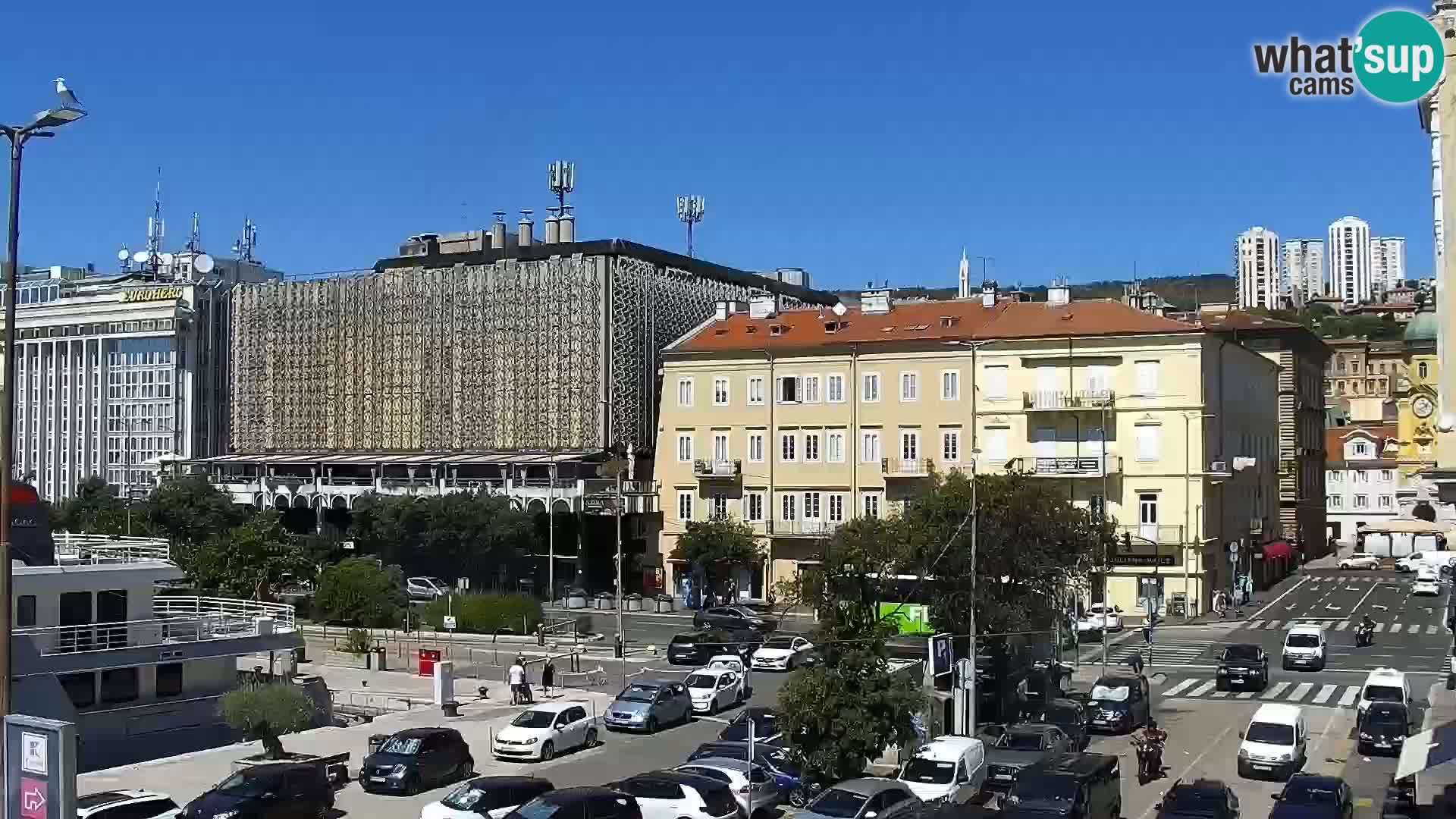 La Riva y Marina en Rijeka – Webcam en vivo Croacia