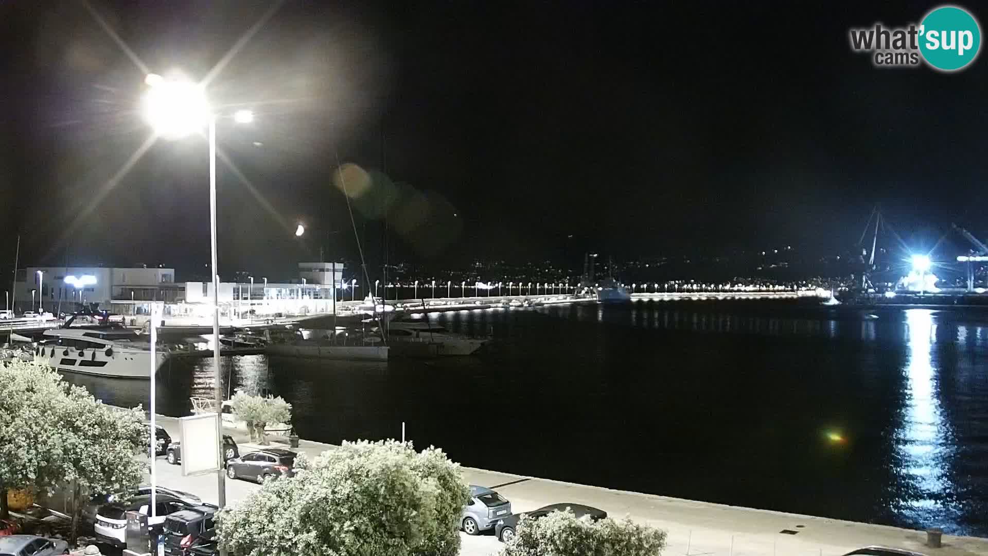 La Riva et Marina à Rijeka – Live Webcam Croatie