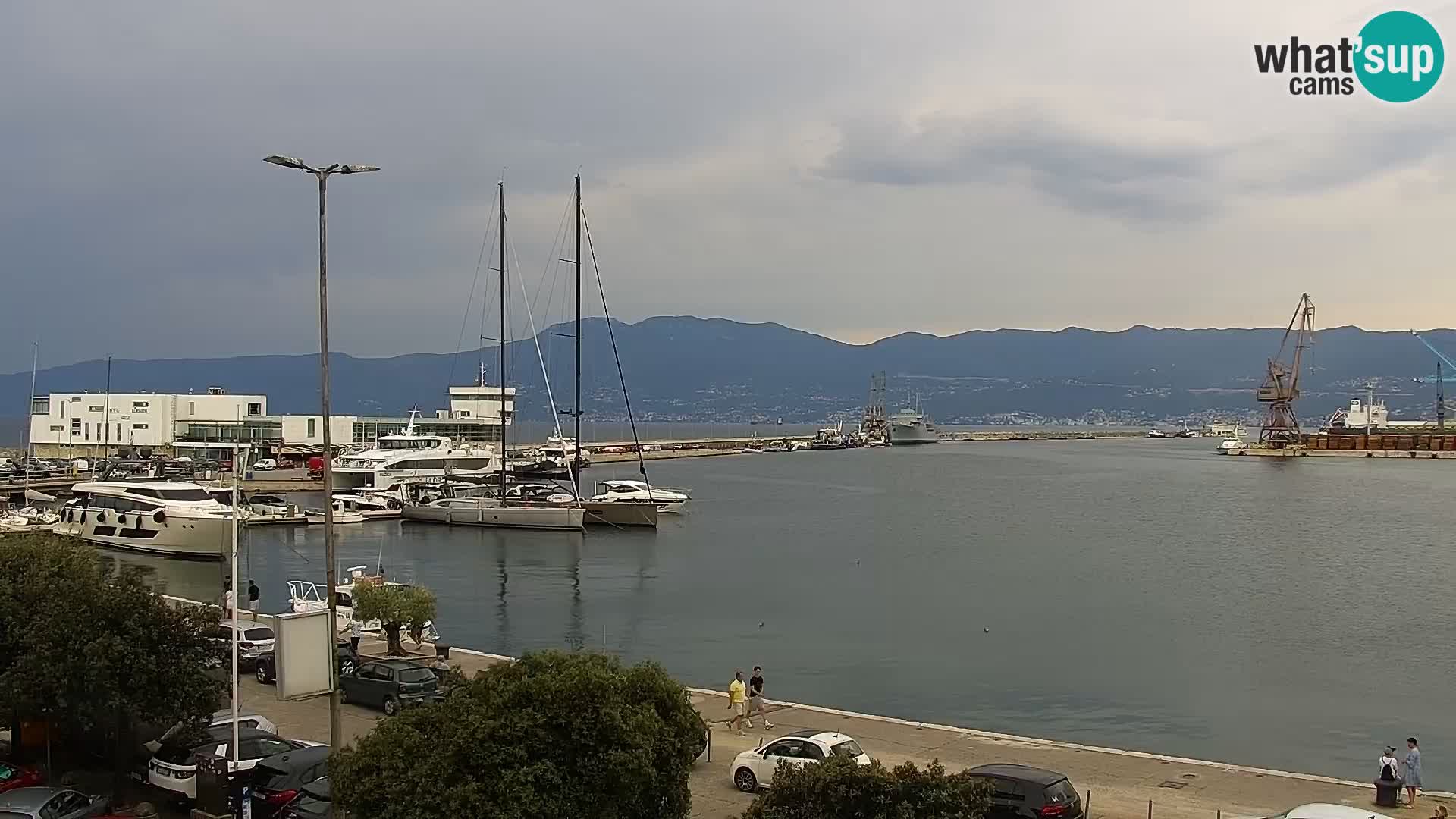 Die Riva und Marina in Rijeka – Live Webcam Kroatien